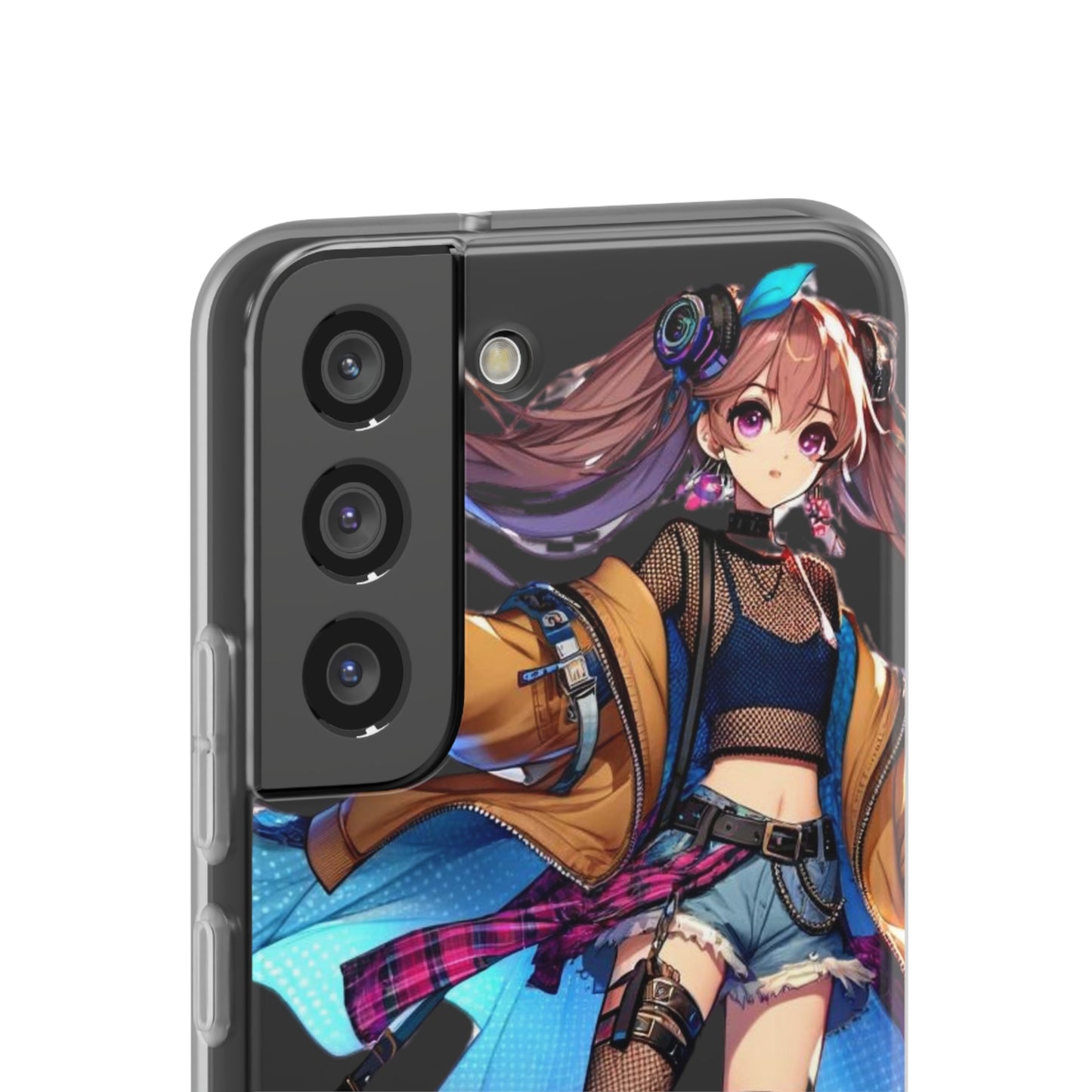 Tokyo Girl Flexi Phone Case Semi-transparent