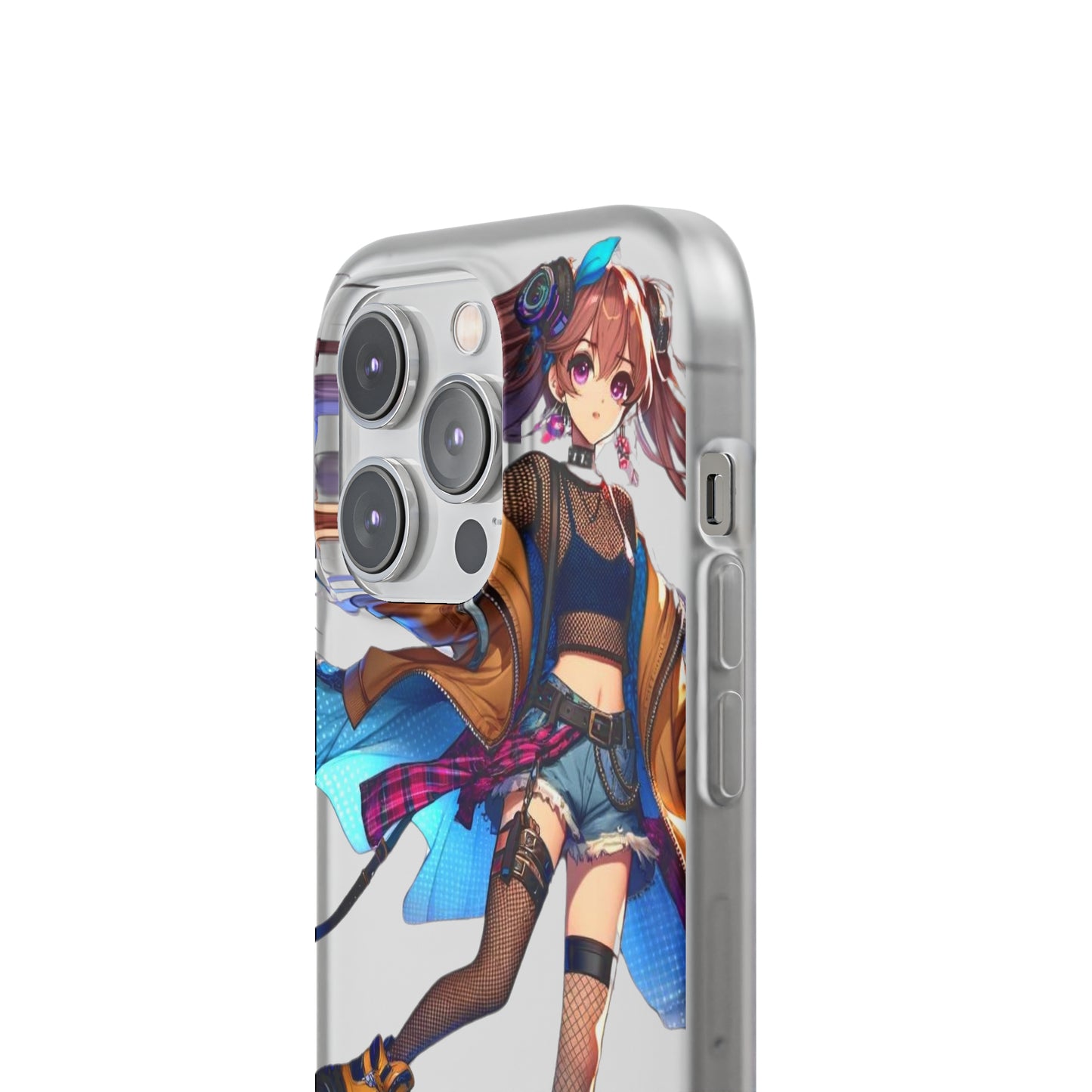 Tokyo Girl Flexi Phone Case Semi-transparent