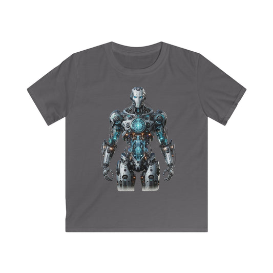 Future is here Robot 002 T-shirt Charcoal