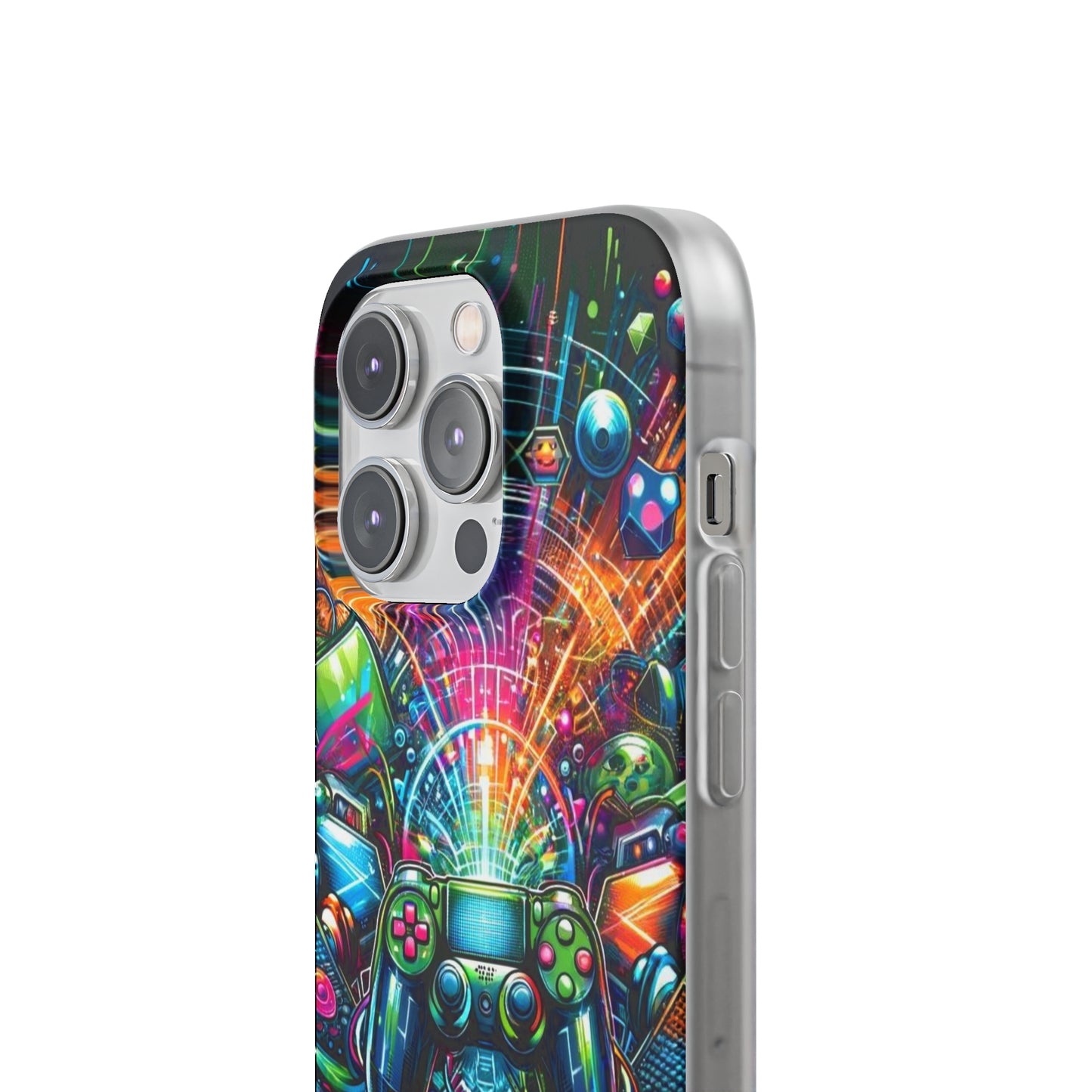 Gaming Flexi Phone Case Semi-transparent