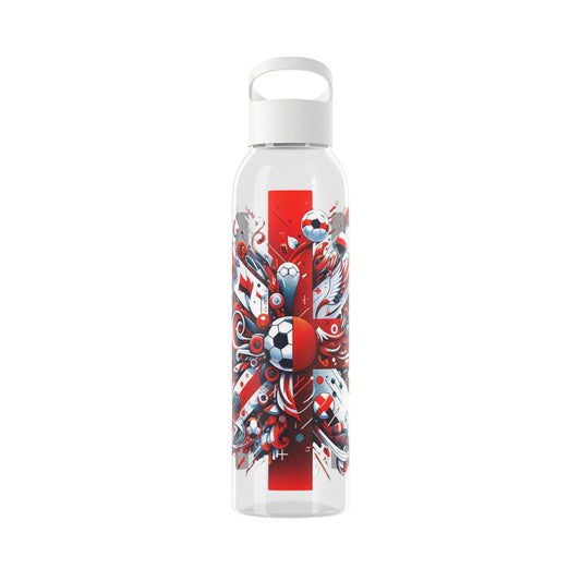 English Football Sky Water Bottle