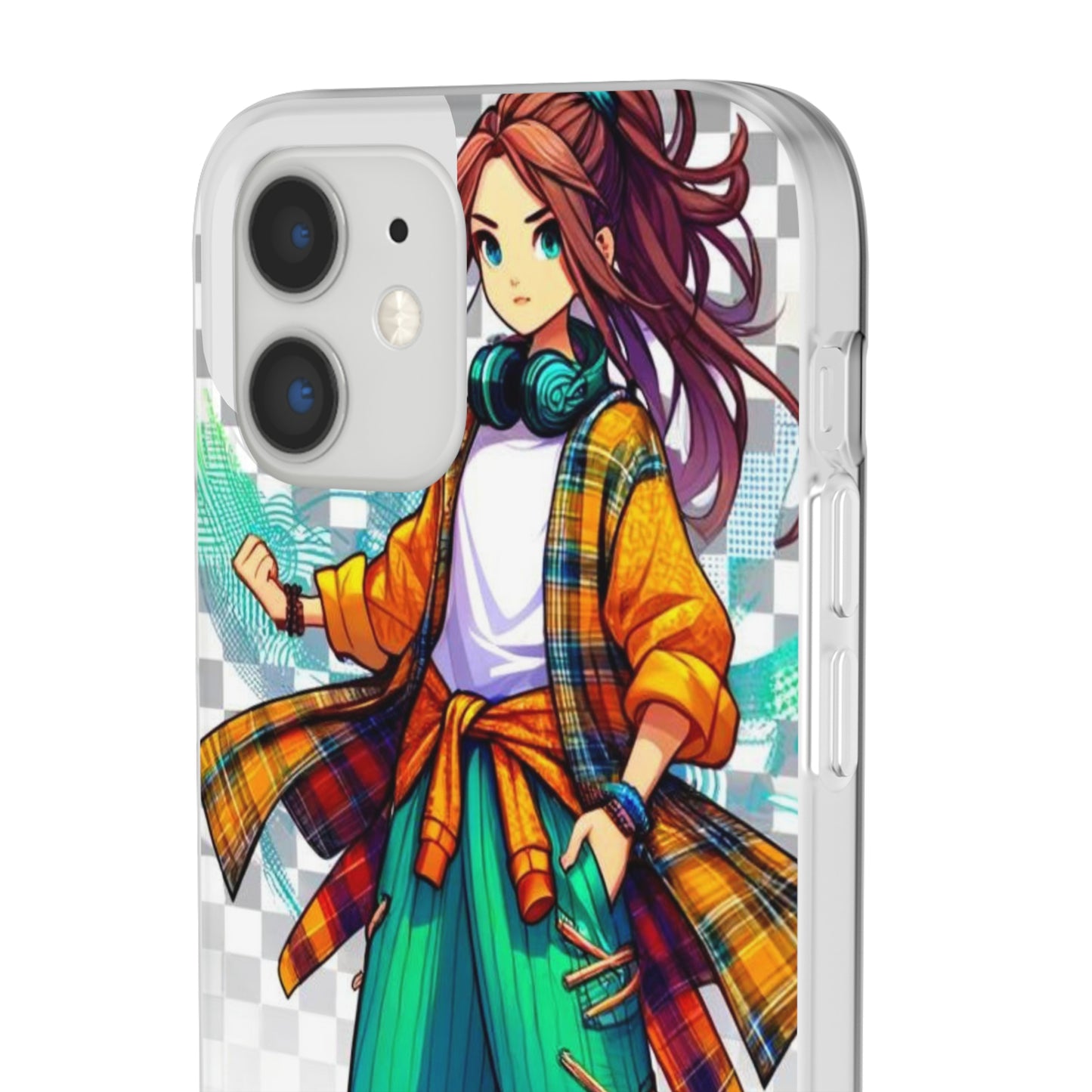 Tokyo Girl Flexi Phone Case Semi-transparent