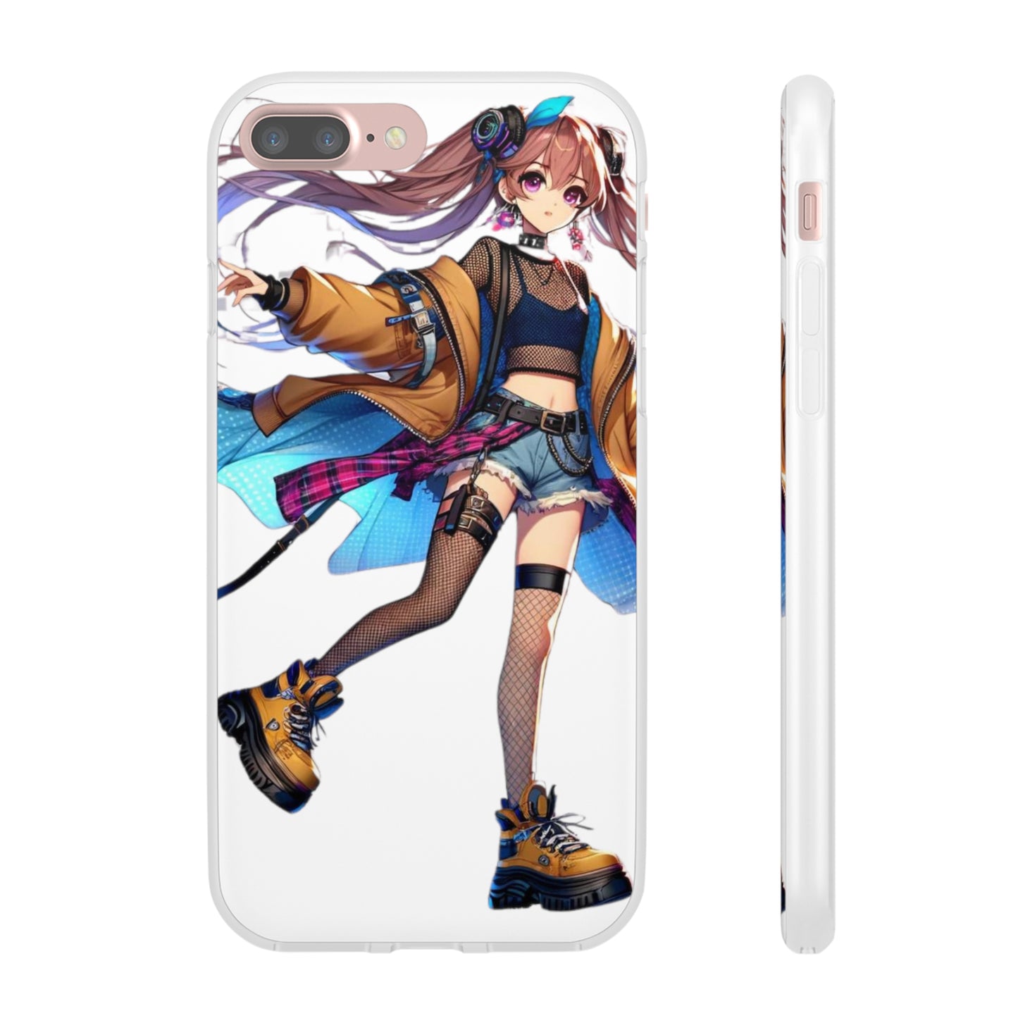 Tokyo Girl Flexi Phone Case Semi-transparent