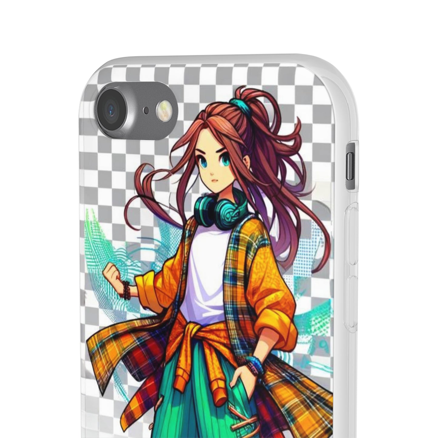 Tokyo Girl Flexi Phone Case Semi-transparent