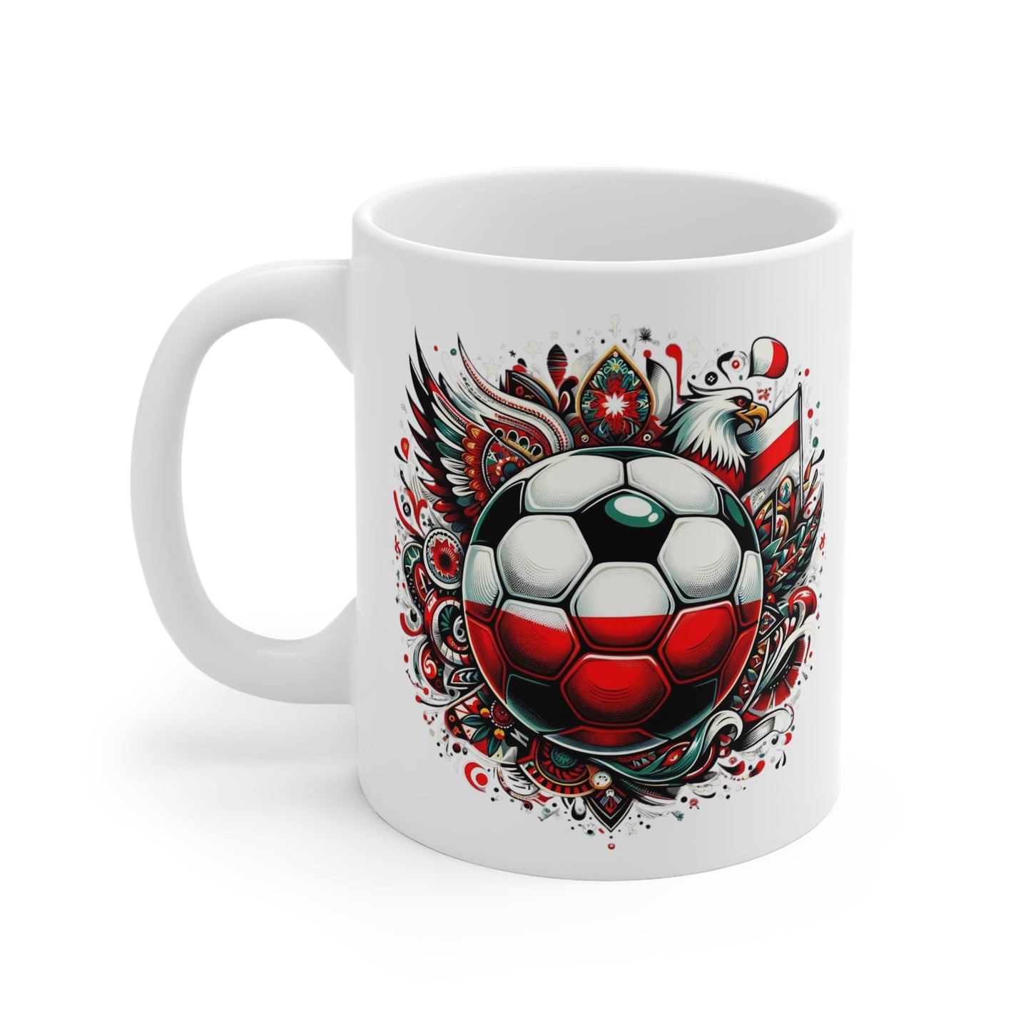 Poland Football White Mug 0.33l