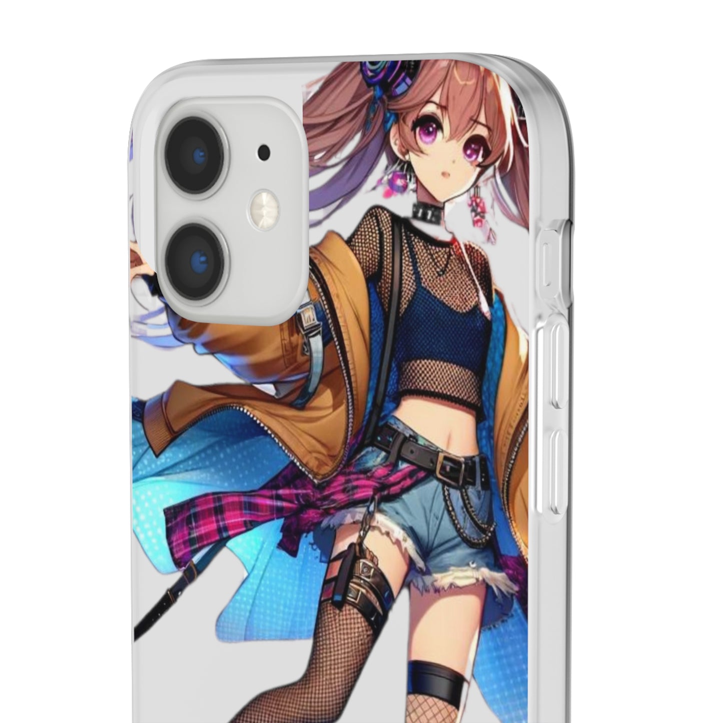 Tokyo Girl Flexi Phone Case Semi-transparent