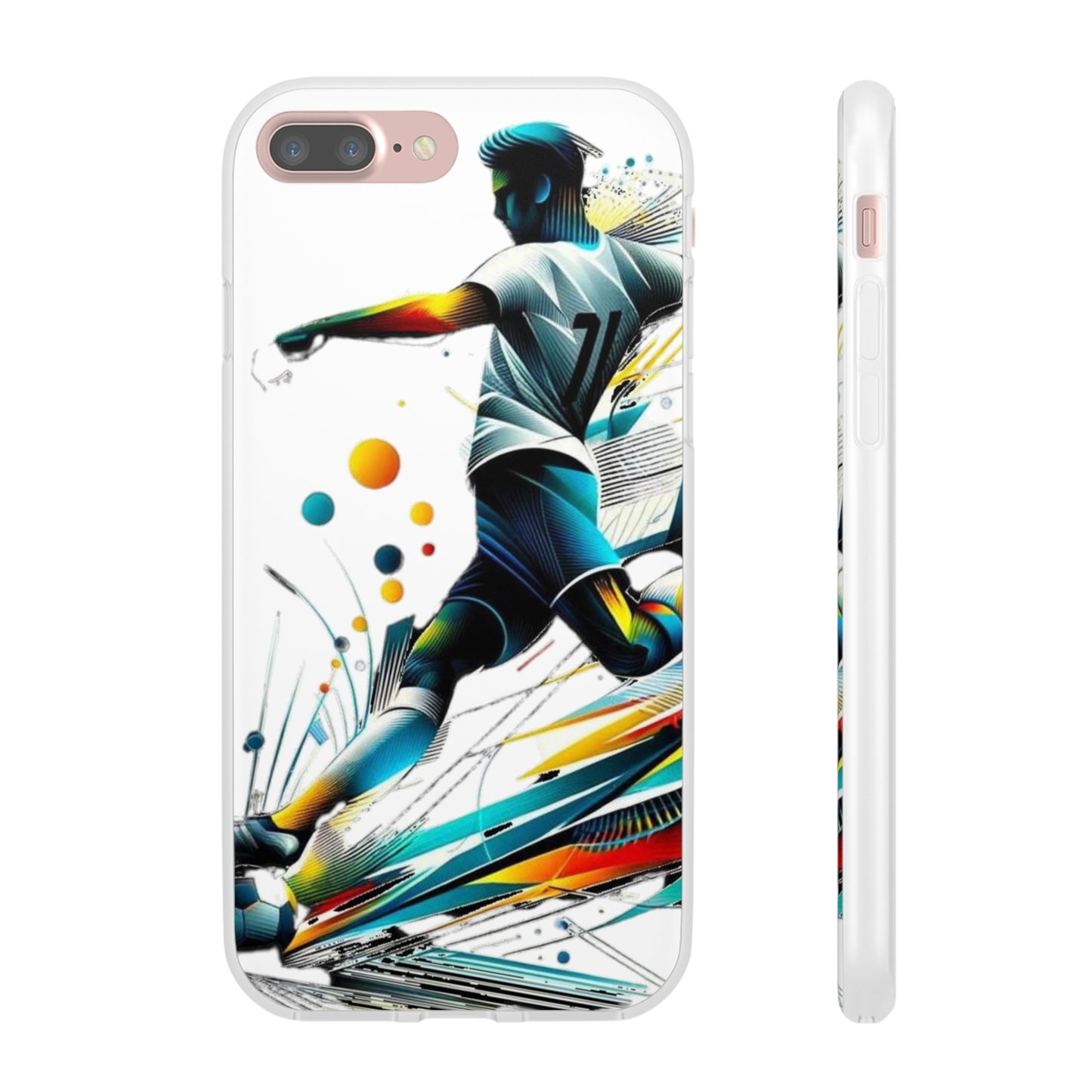 Football Magic Flexi Phone Case Semi-transparent