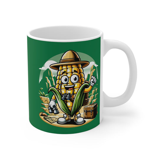 Corn Traveller 11oz White Mug