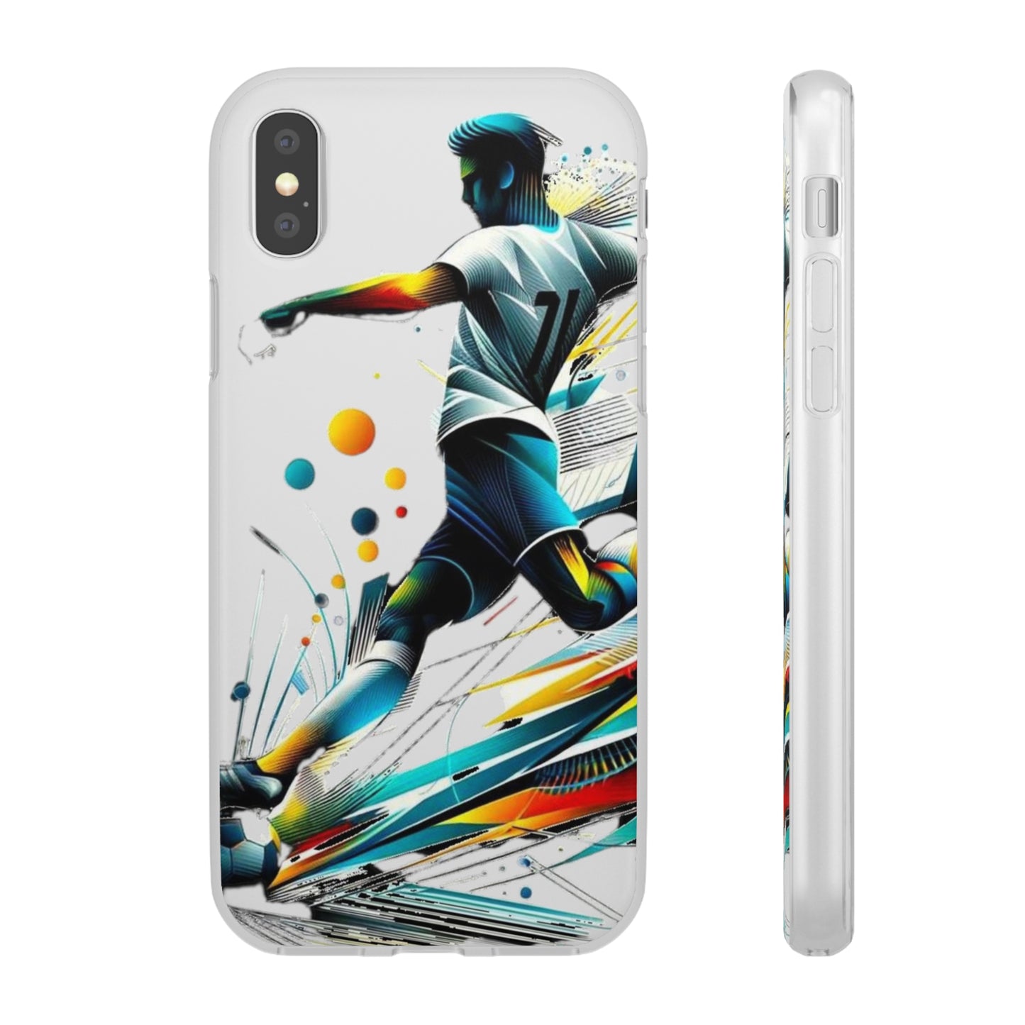 Football Magic Flexi Phone Case Semi-transparent