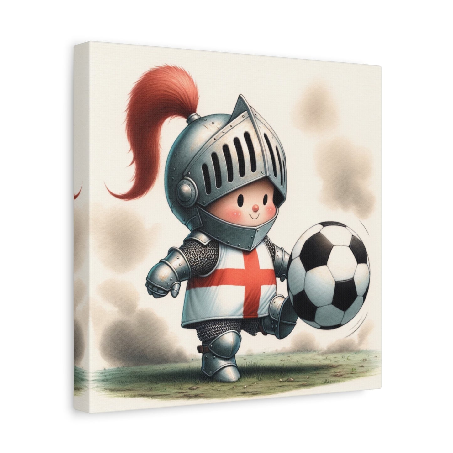 English baby Knight Matte Canvas, Stretched, 1.25"