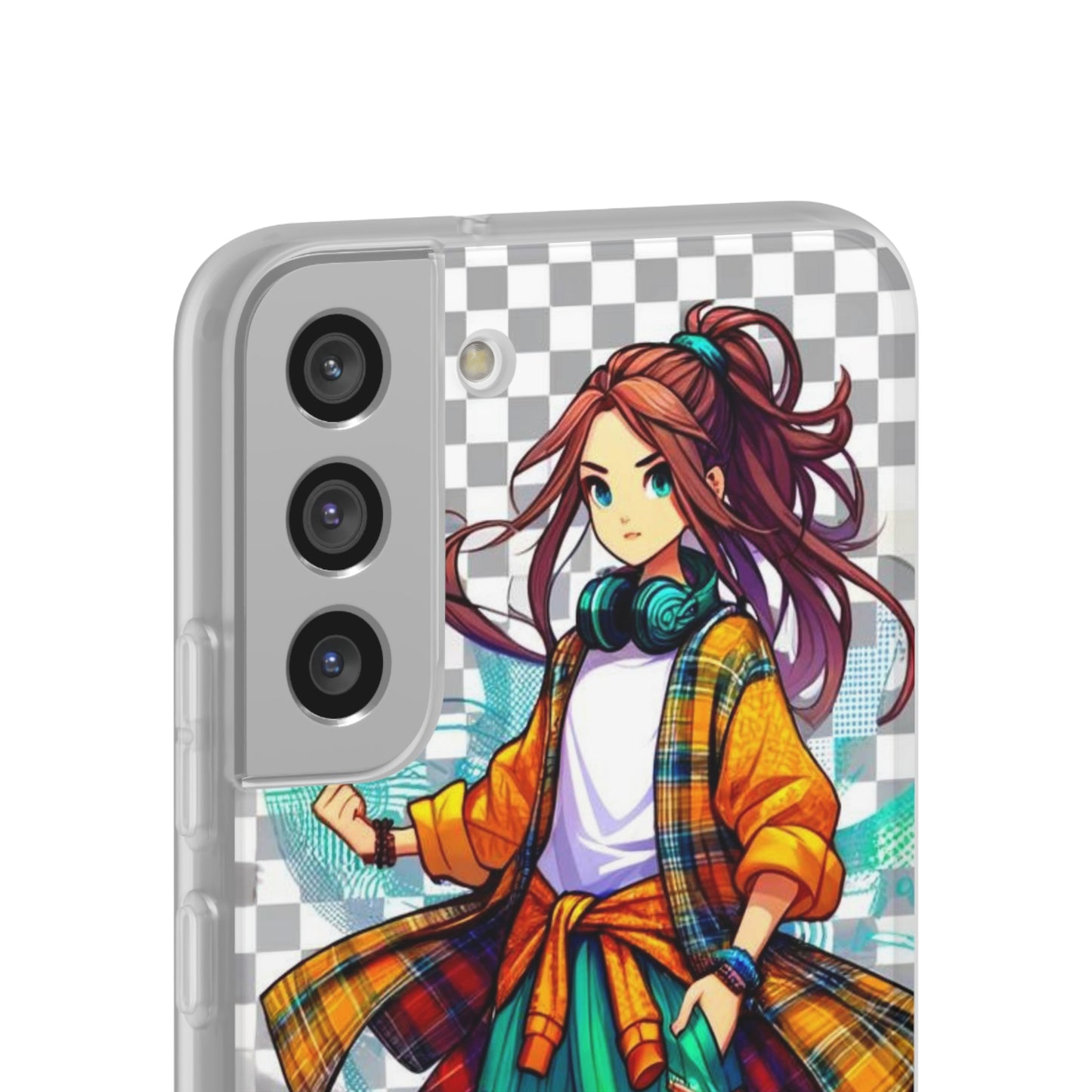 Tokyo Girl Flexi Phone Case Semi-transparent