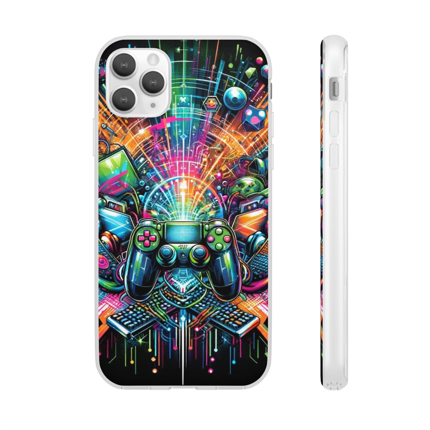 Gaming Flexi Phone Case Semi-transparent