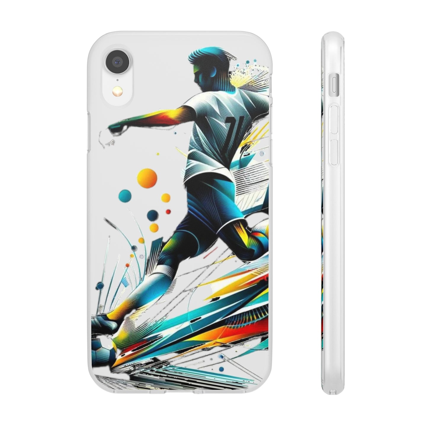 Football Magic Flexi Phone Case Semi-transparent