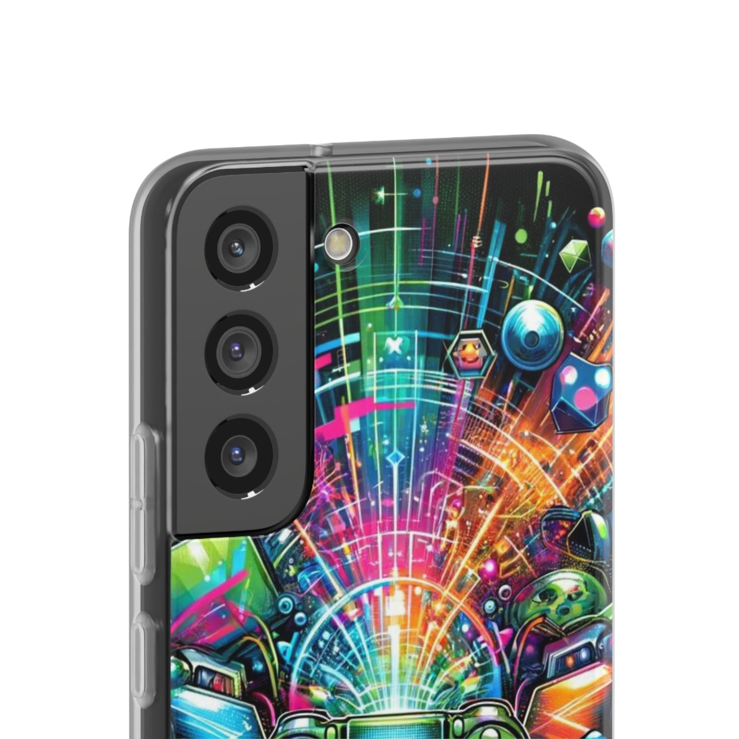 Gaming Flexi Phone Case Semi-transparent