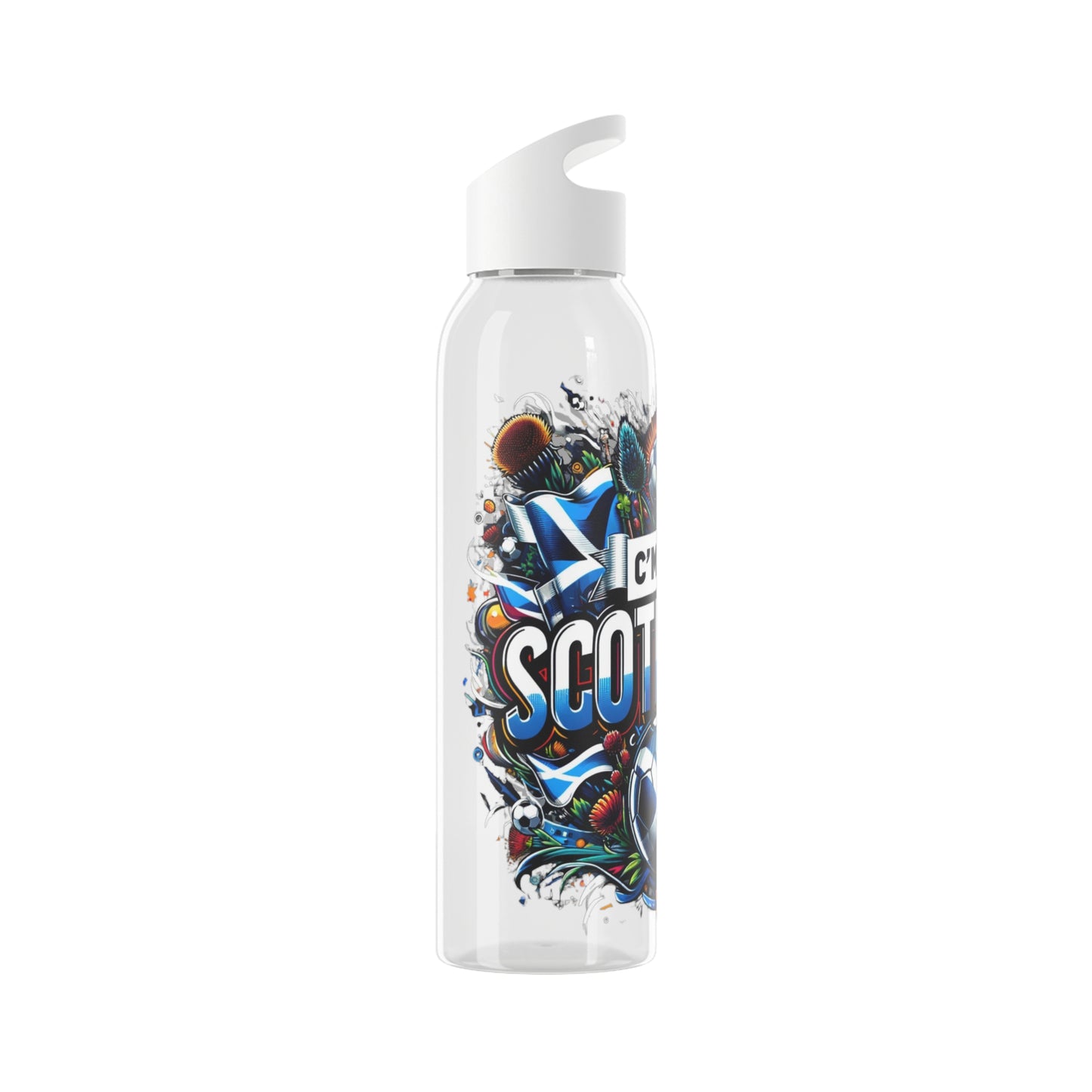 Come on Scotland Sky Water Bottle