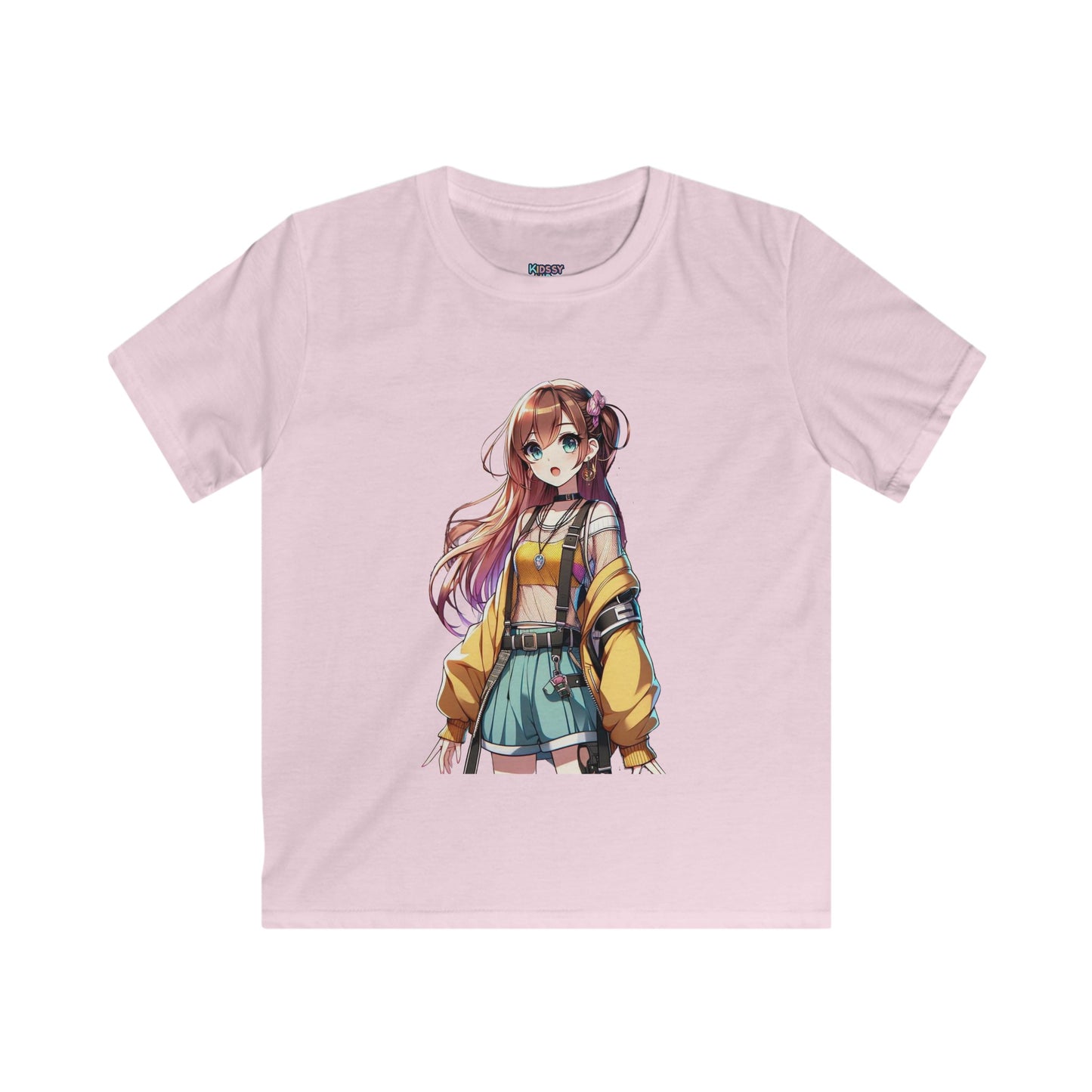 Tokyo Girl Anime T-shirt Light Pink