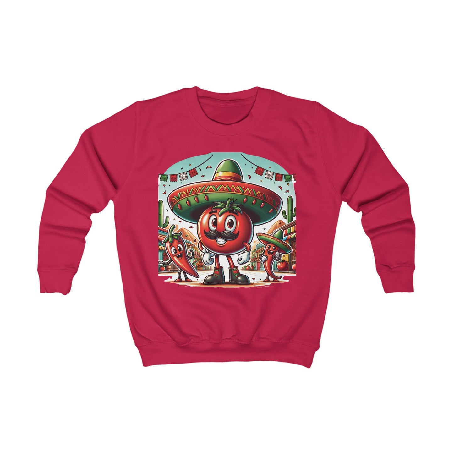 Tomato Mexican Sweatshirt Fire Red