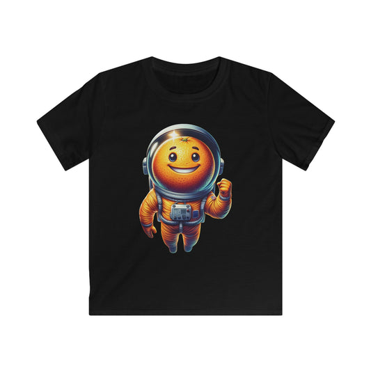 Orange cosmonaut T-shirt Black