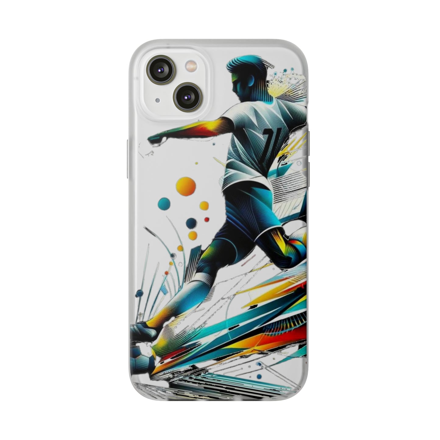 Football Magic Flexi Phone Case Semi-transparent