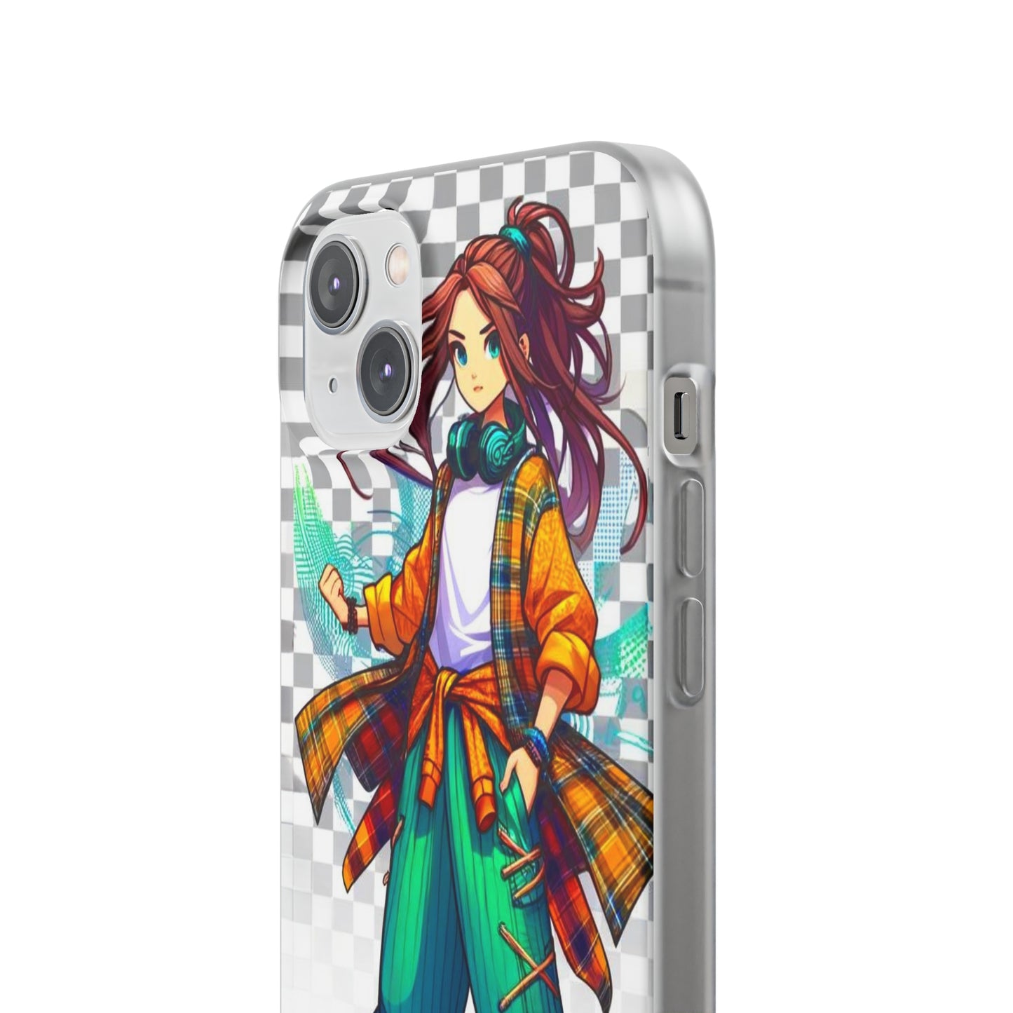 Tokyo Girl Flexi Phone Case Semi-transparent