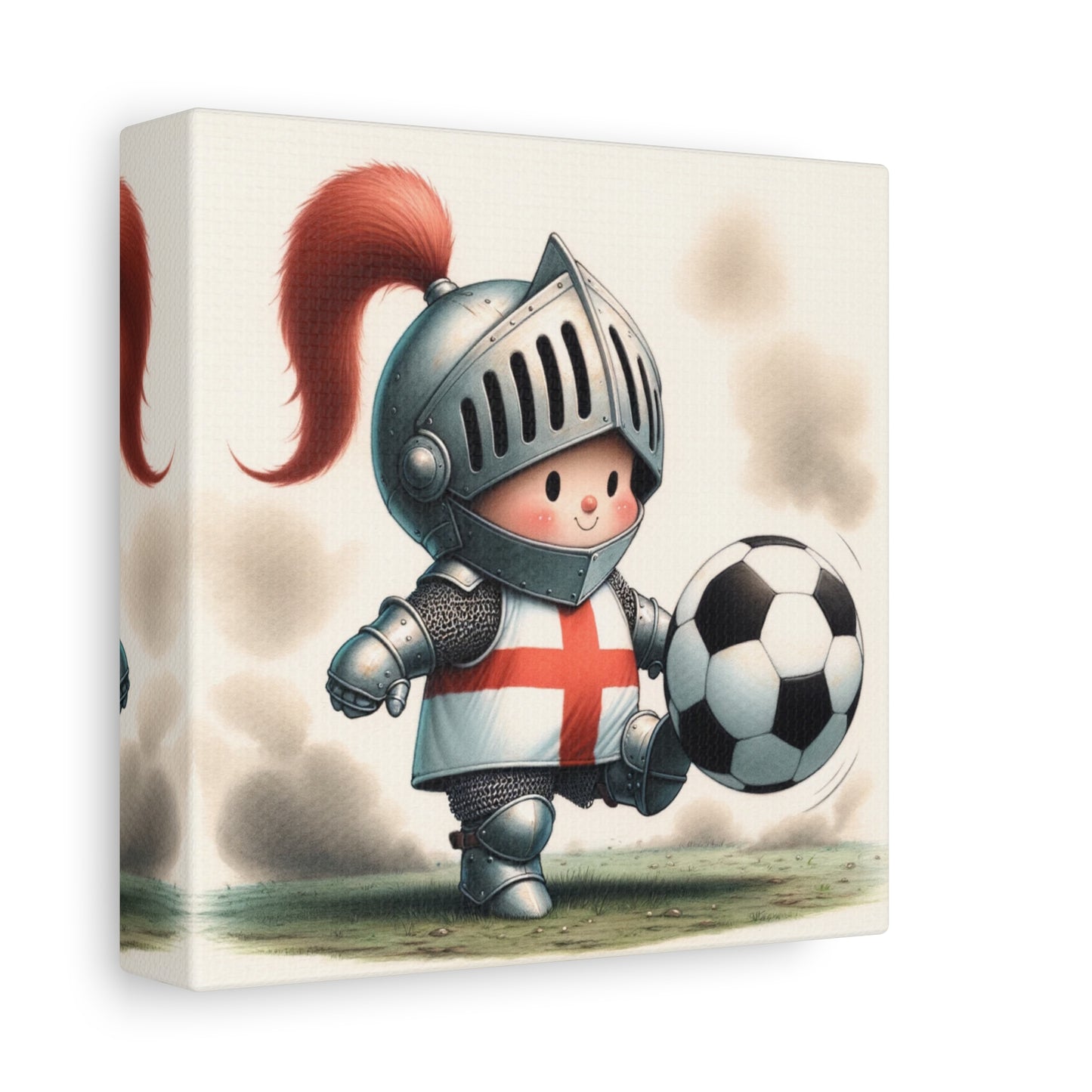 English baby Knight Matte Canvas, Stretched, 1.25"