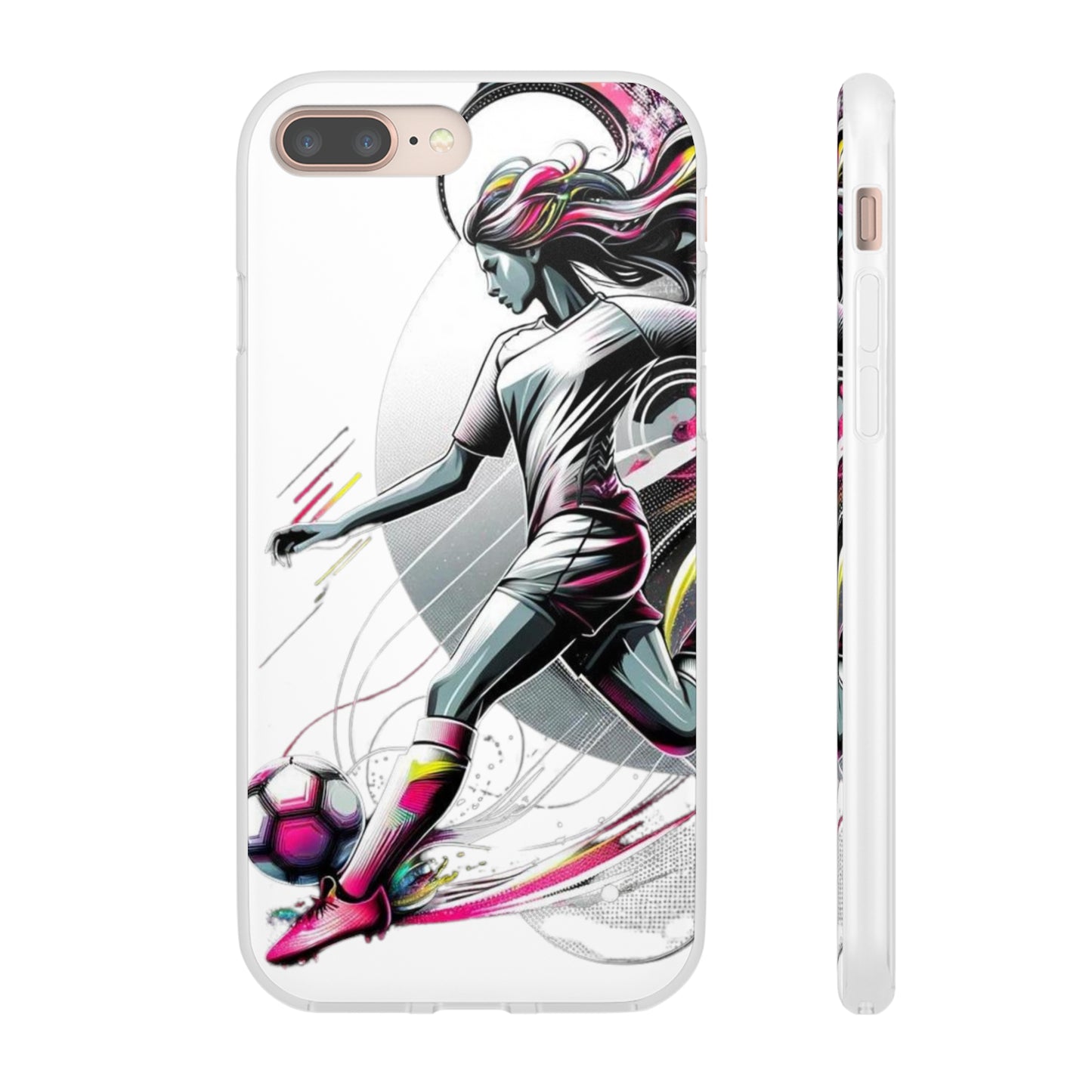 Football Magic Flexi Phone Case Semi-transparent