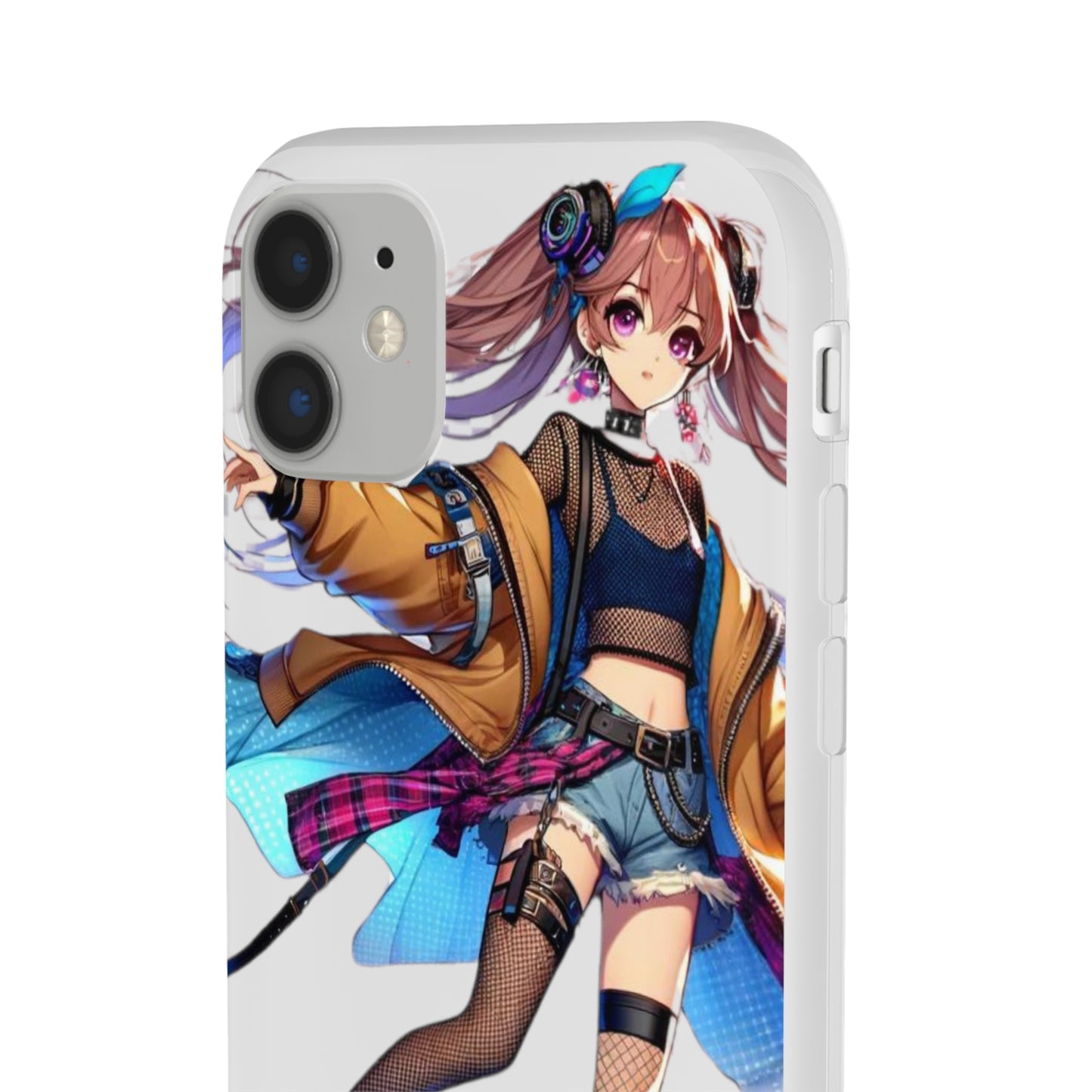 Tokyo Girl Flexi Phone Case Semi-transparent