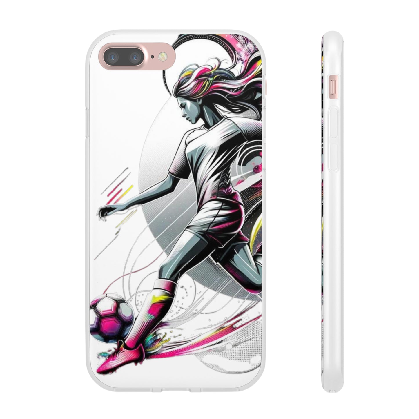 Football Magic Flexi Phone Case Semi-transparent