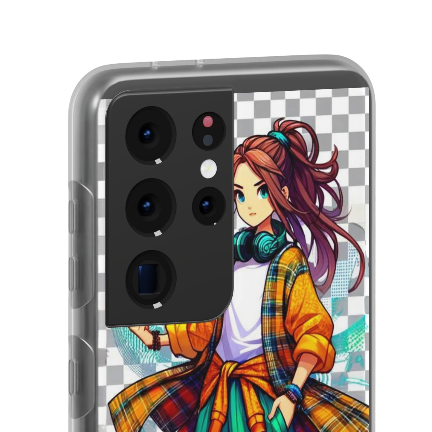 Tokyo Girl Flexi Phone Case Semi-transparent