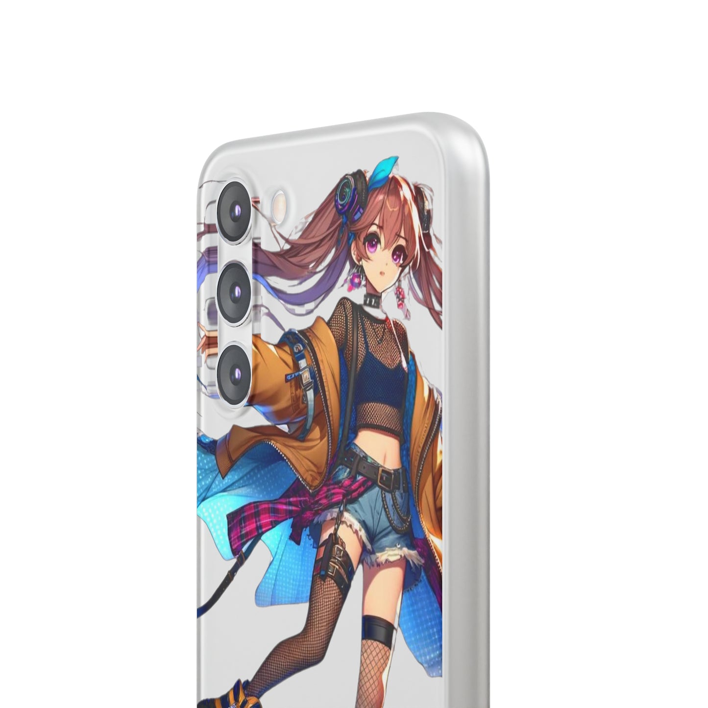 Tokyo Girl Flexi Phone Case Semi-transparent