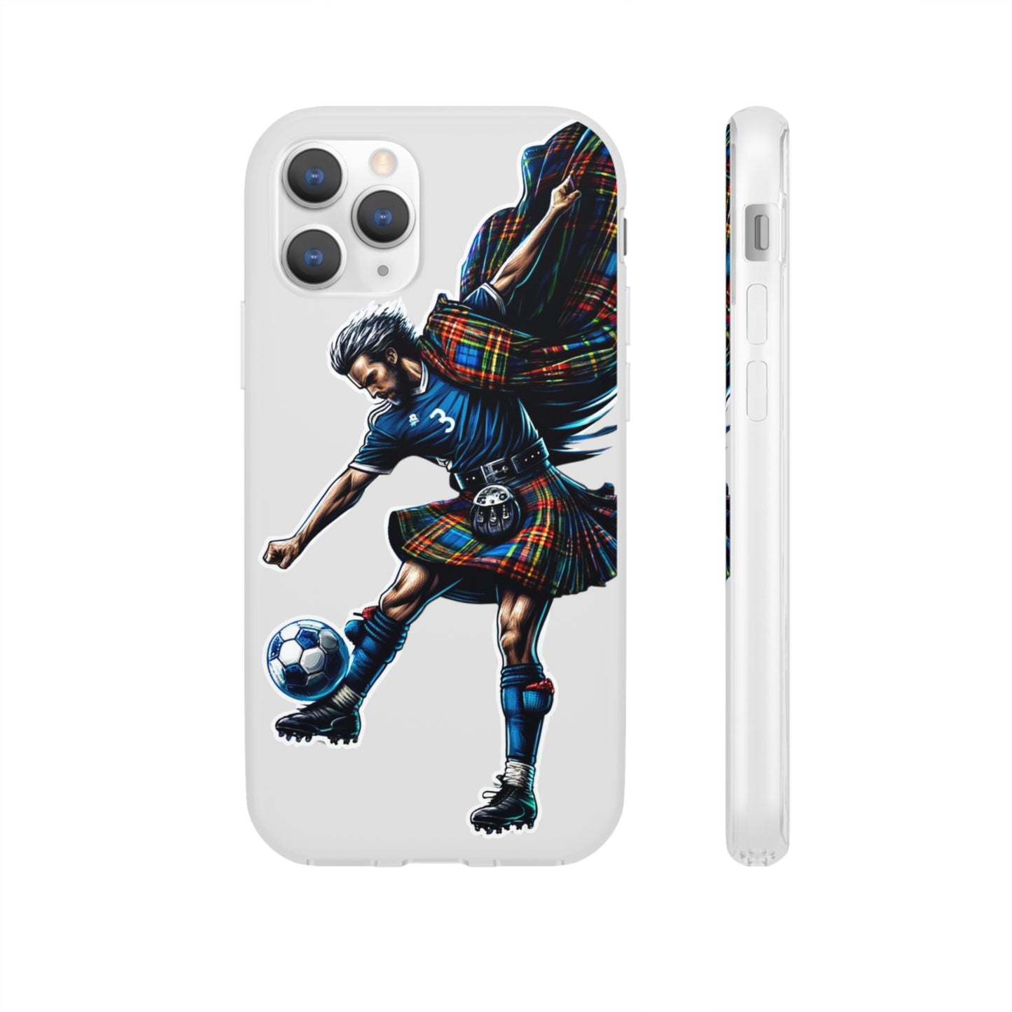 Scottish footballer Flexi Case Semi-transparent