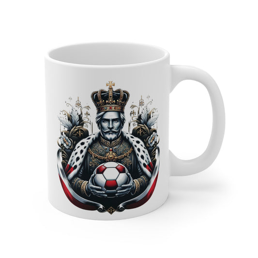 Polish King football White Mug 0.33l