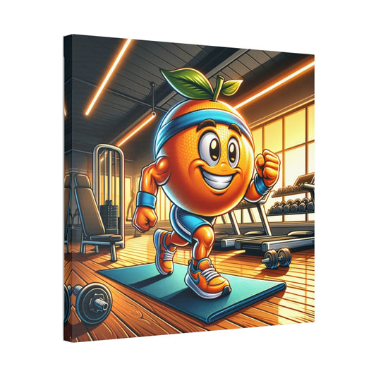 Orange in the Gym Classic Stretched Canvas