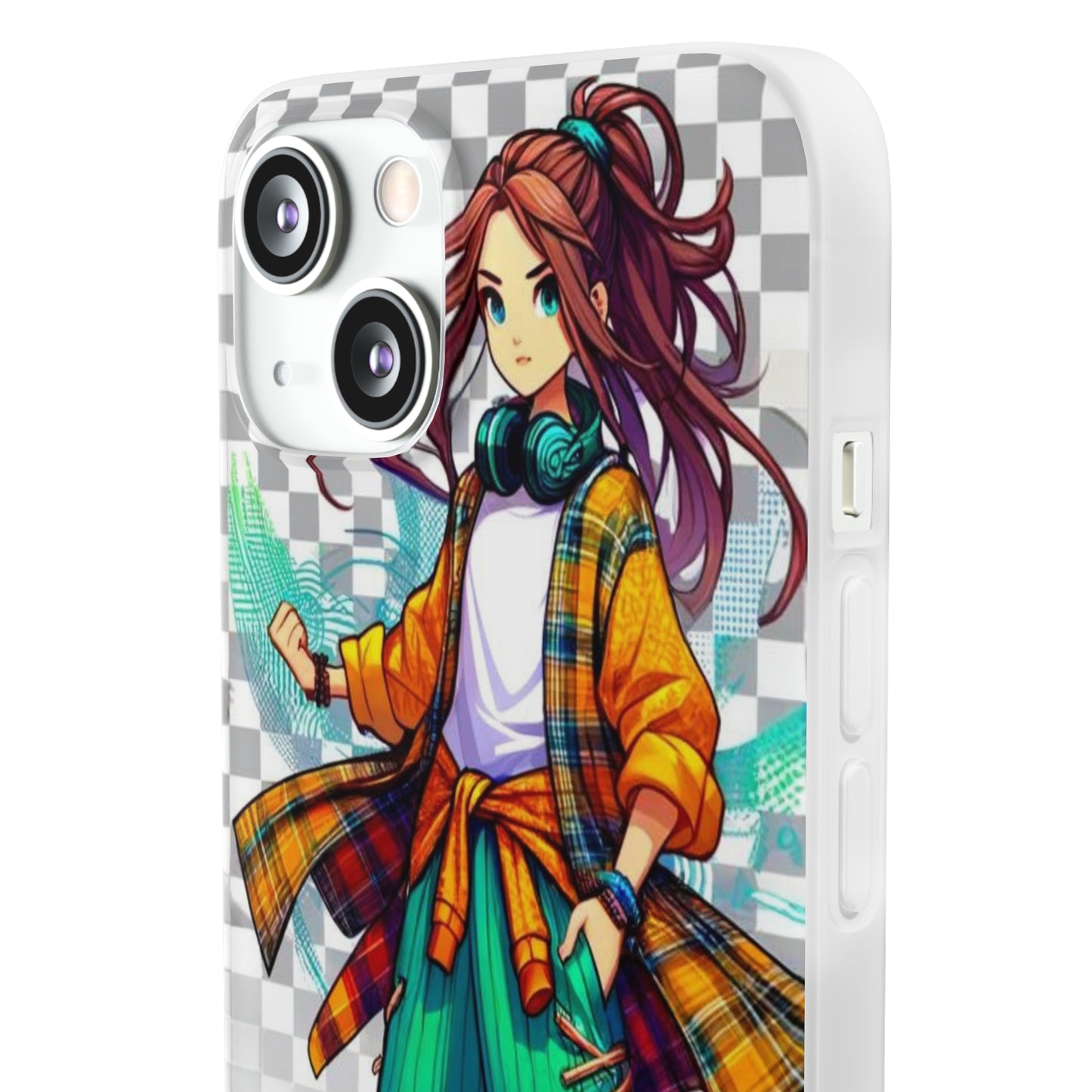 Tokyo Girl Flexi Phone Case Semi-transparent