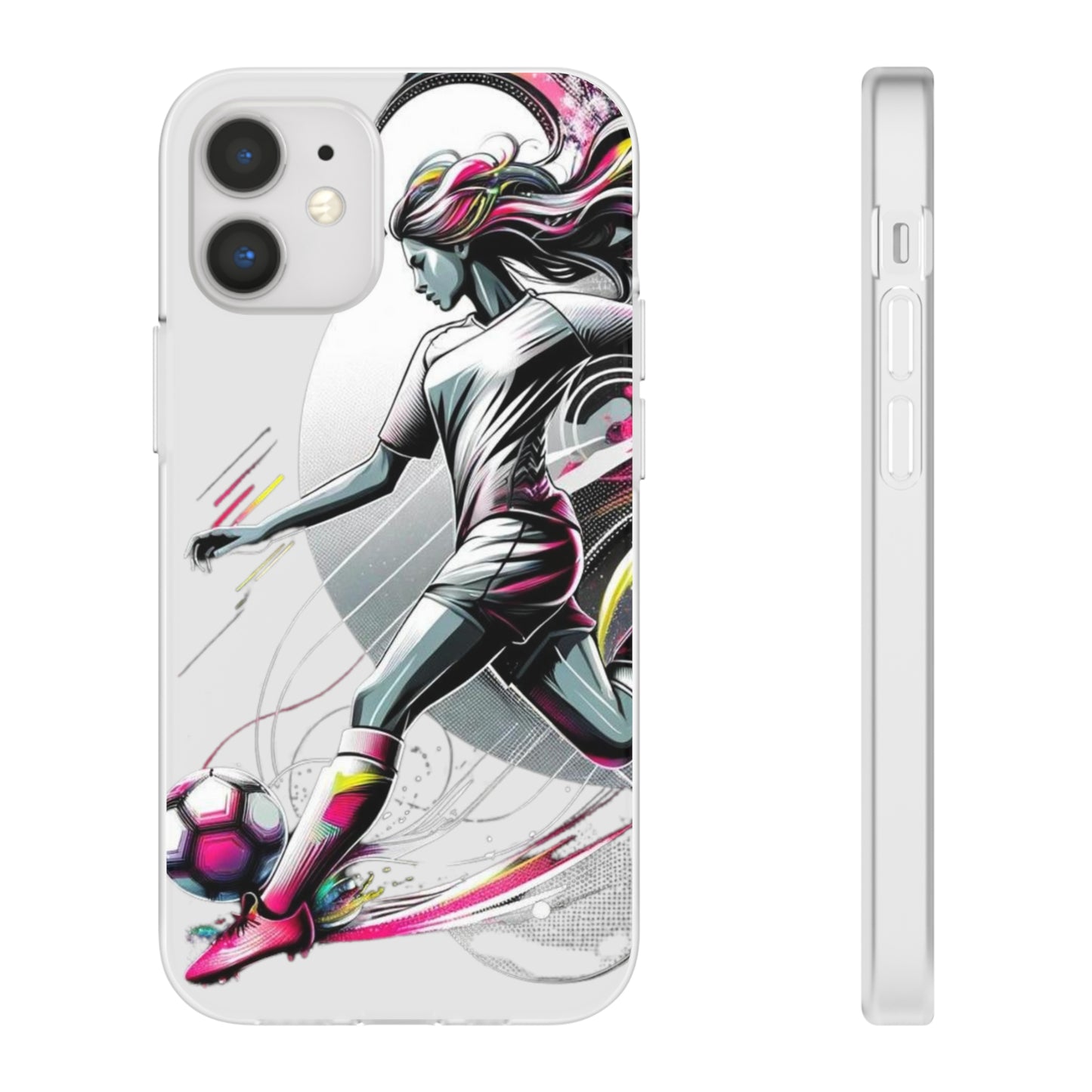 Football Magic Flexi Phone Case Semi-transparent