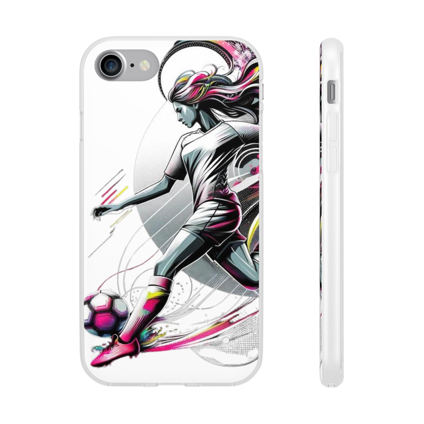 Football Magic Flexi Phone Case Semi-transparent