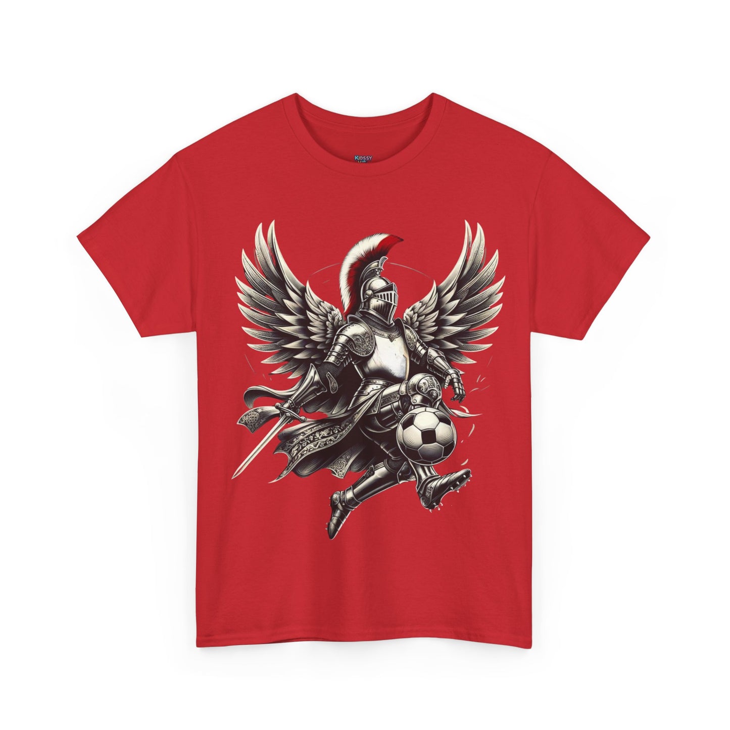 Polish Football Knight Unisex Heavy Cotton T-shirt