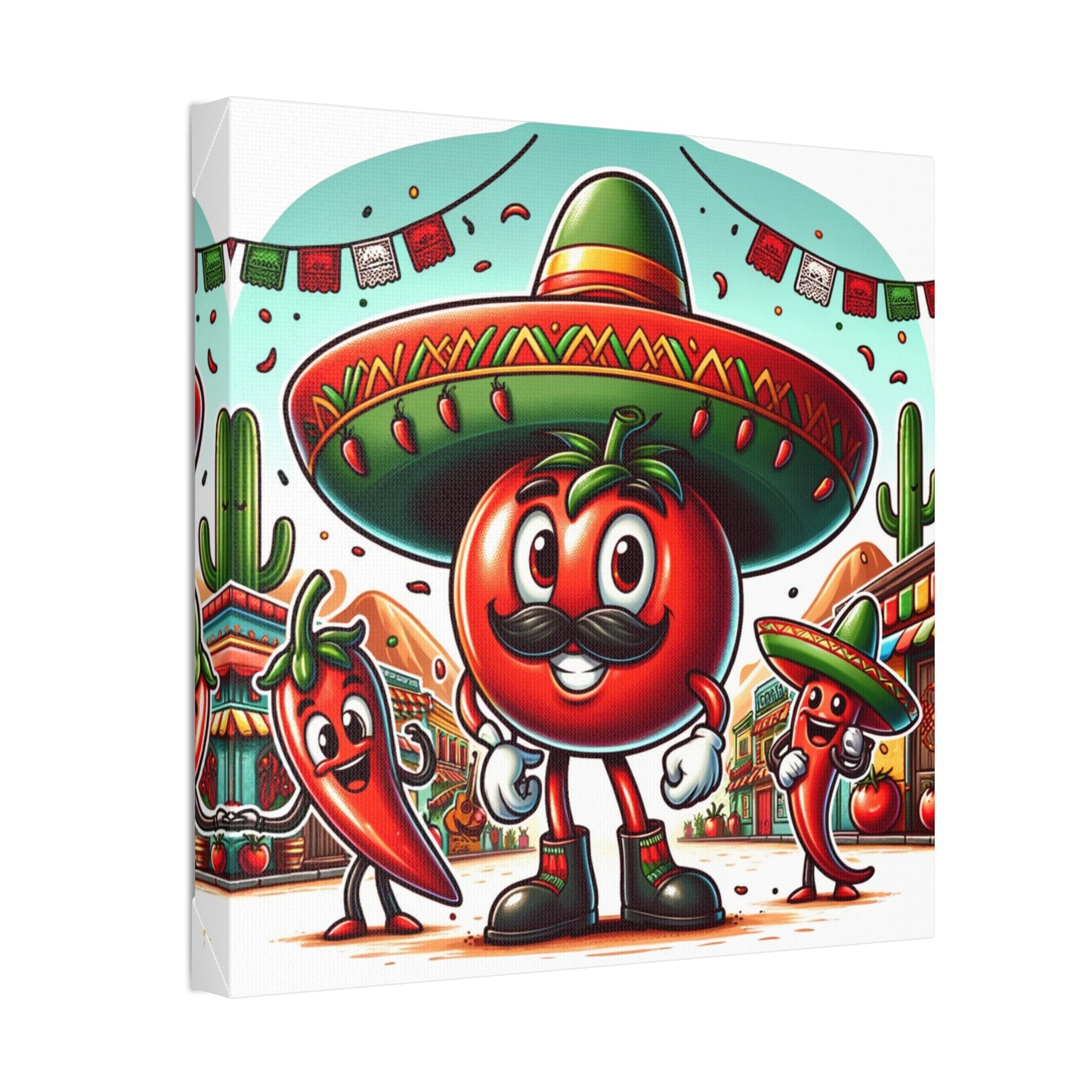 Mexican Tomato Classic Stretched Canvas