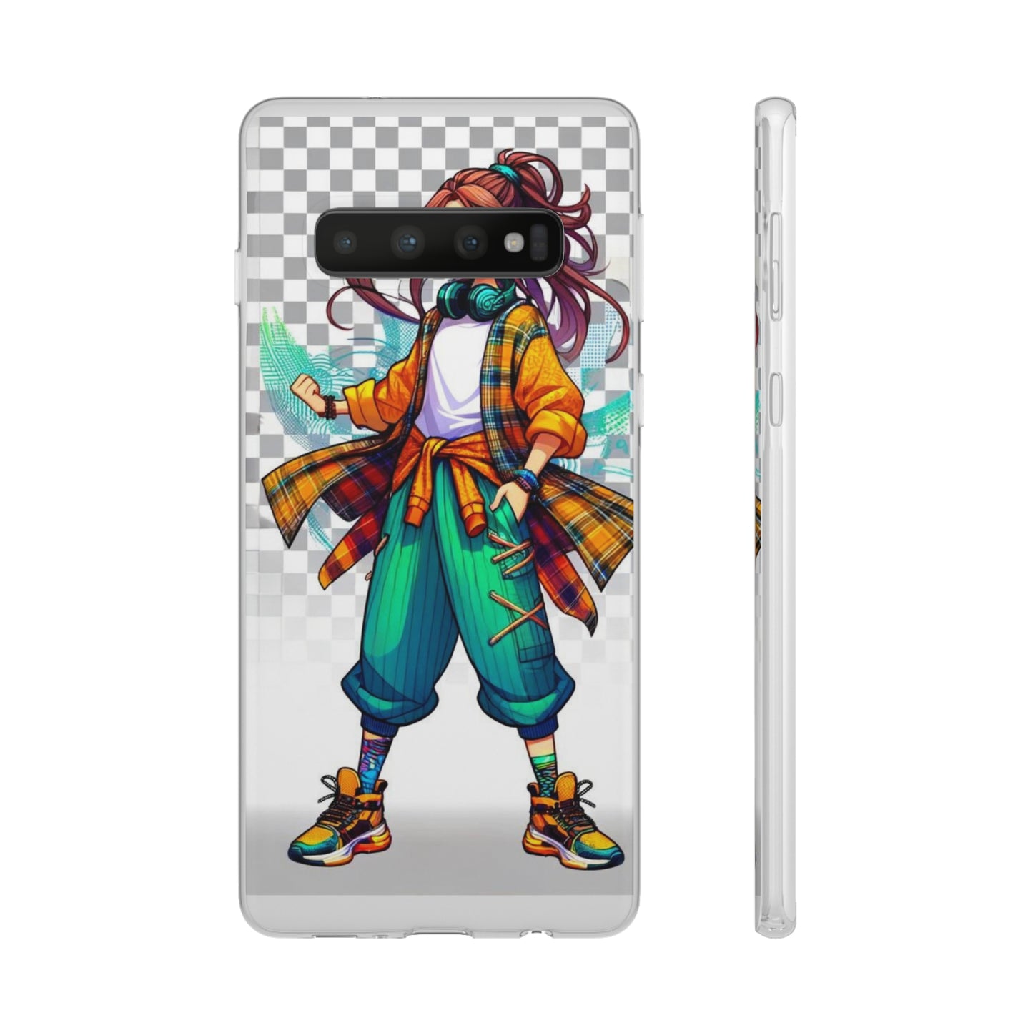 Tokyo Girl Flexi Phone Case Semi-transparent