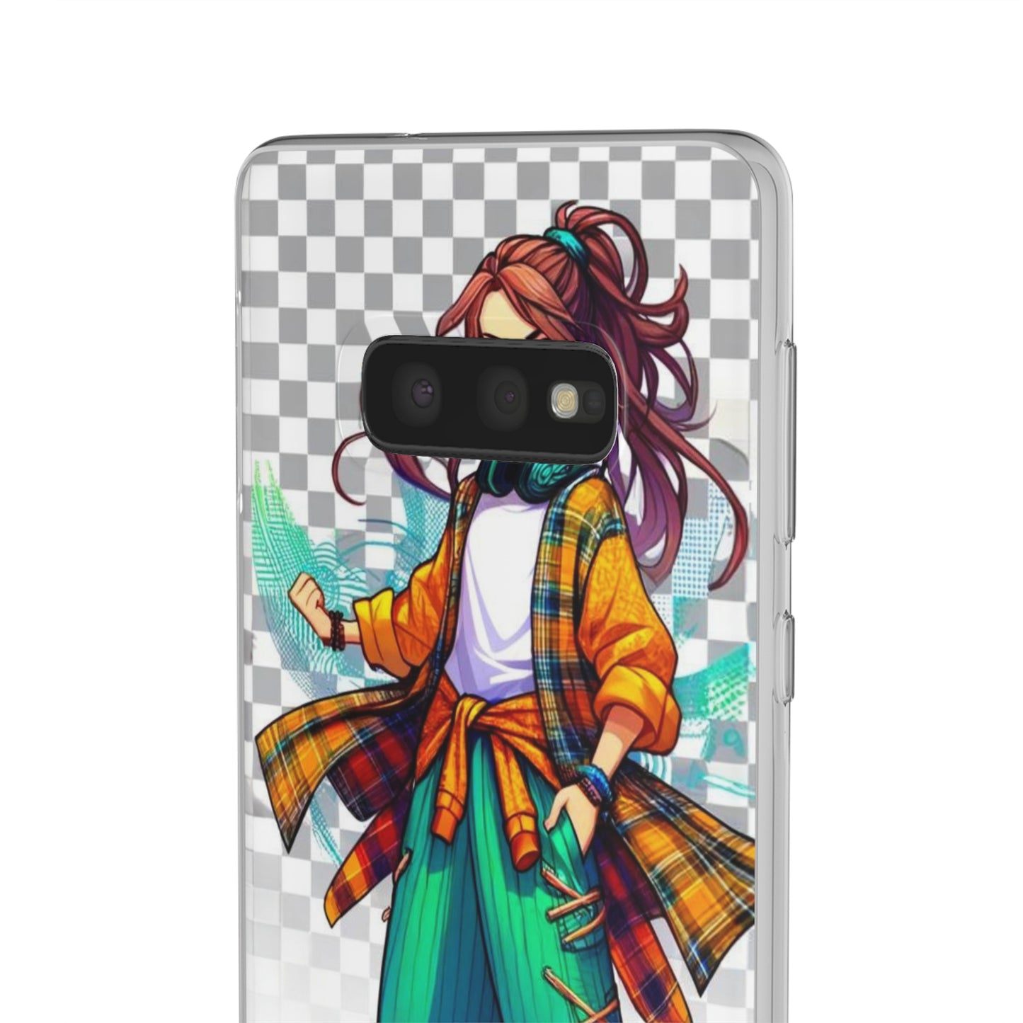 Tokyo Girl Flexi Phone Case Semi-transparent