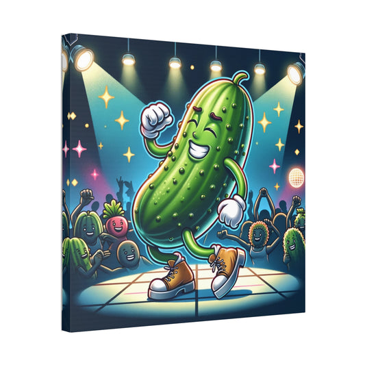 Dancing Cucumber Classic Stretched Canvas