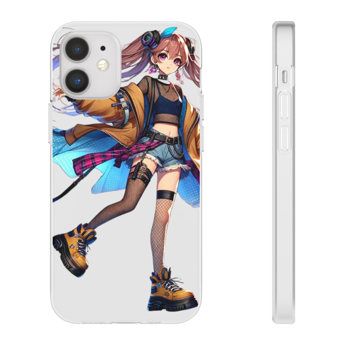 Tokyo Girl Flexi Phone Case Semi-transparent