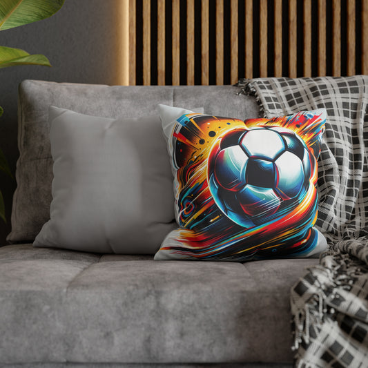 Football Magic Square Poly Canvas Pillowcase