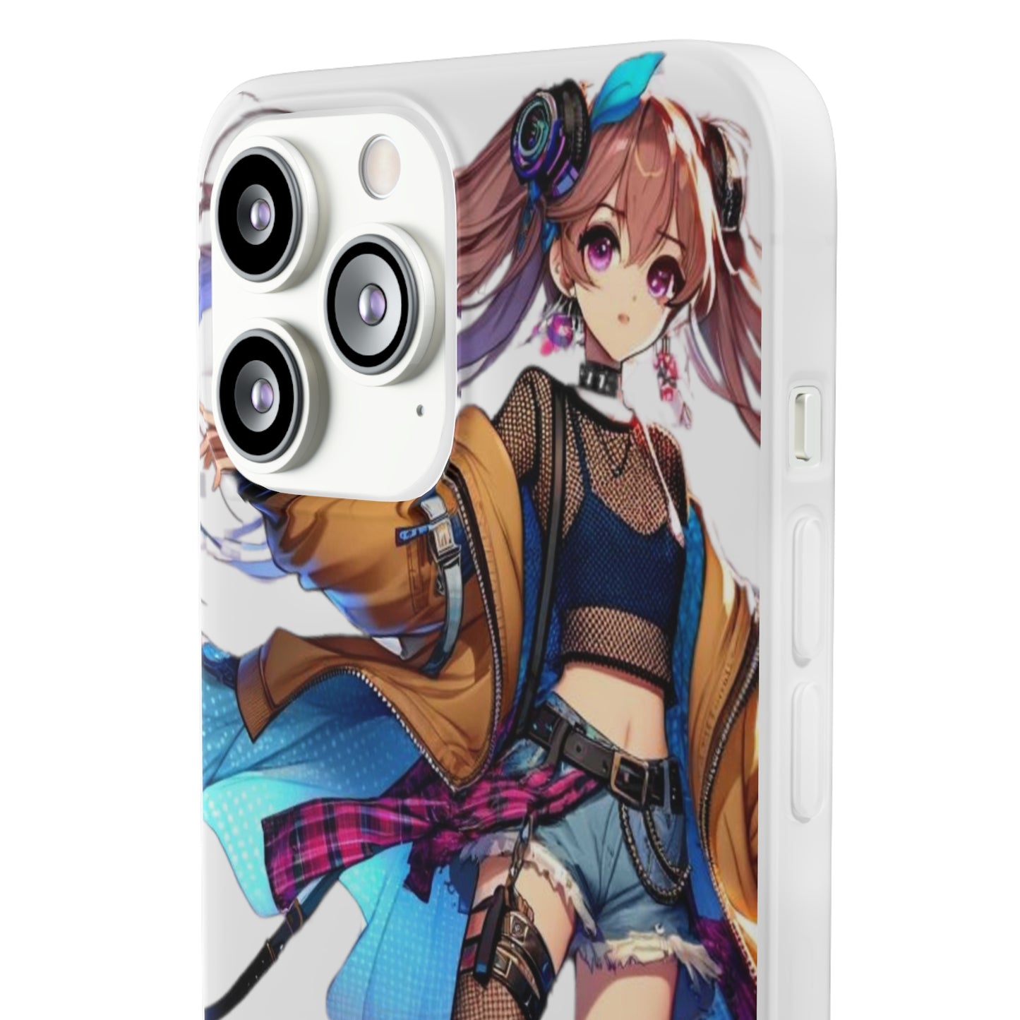 Tokyo Girl Flexi Phone Case Semi-transparent