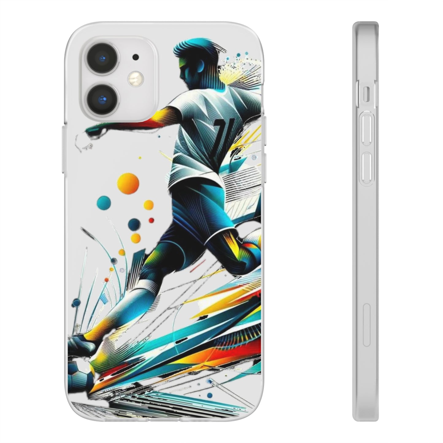 Football Magic Flexi Phone Case Semi-transparent