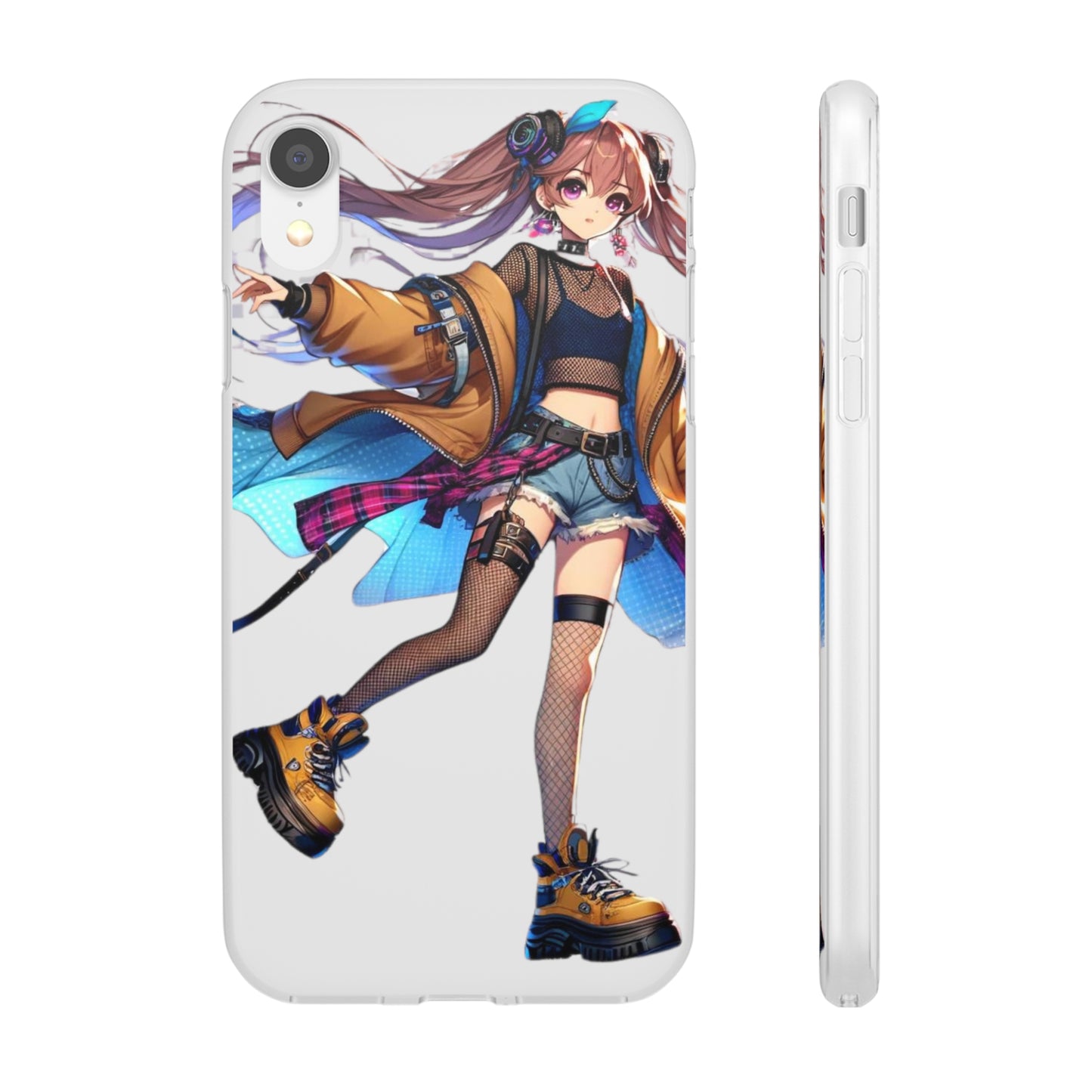 Tokyo Girl Flexi Phone Case Semi-transparent