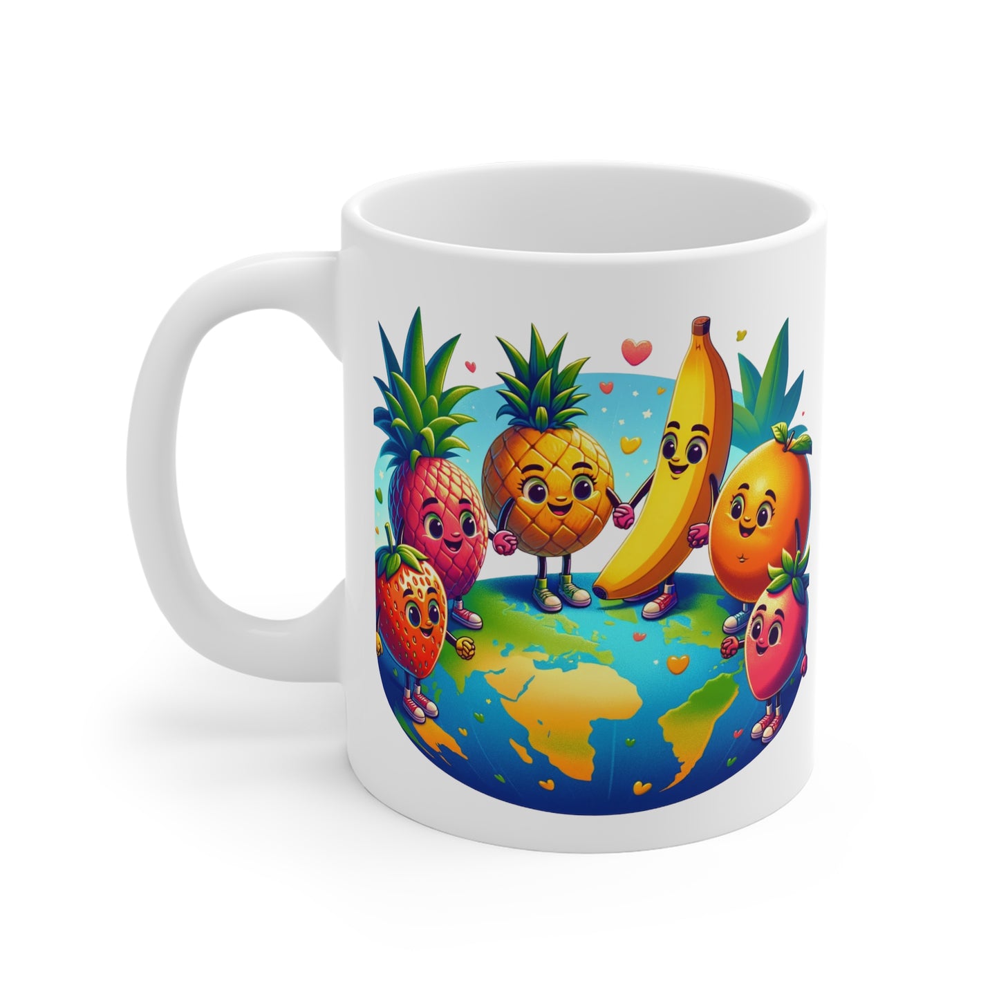 Fruits around the World 11oz White Mug