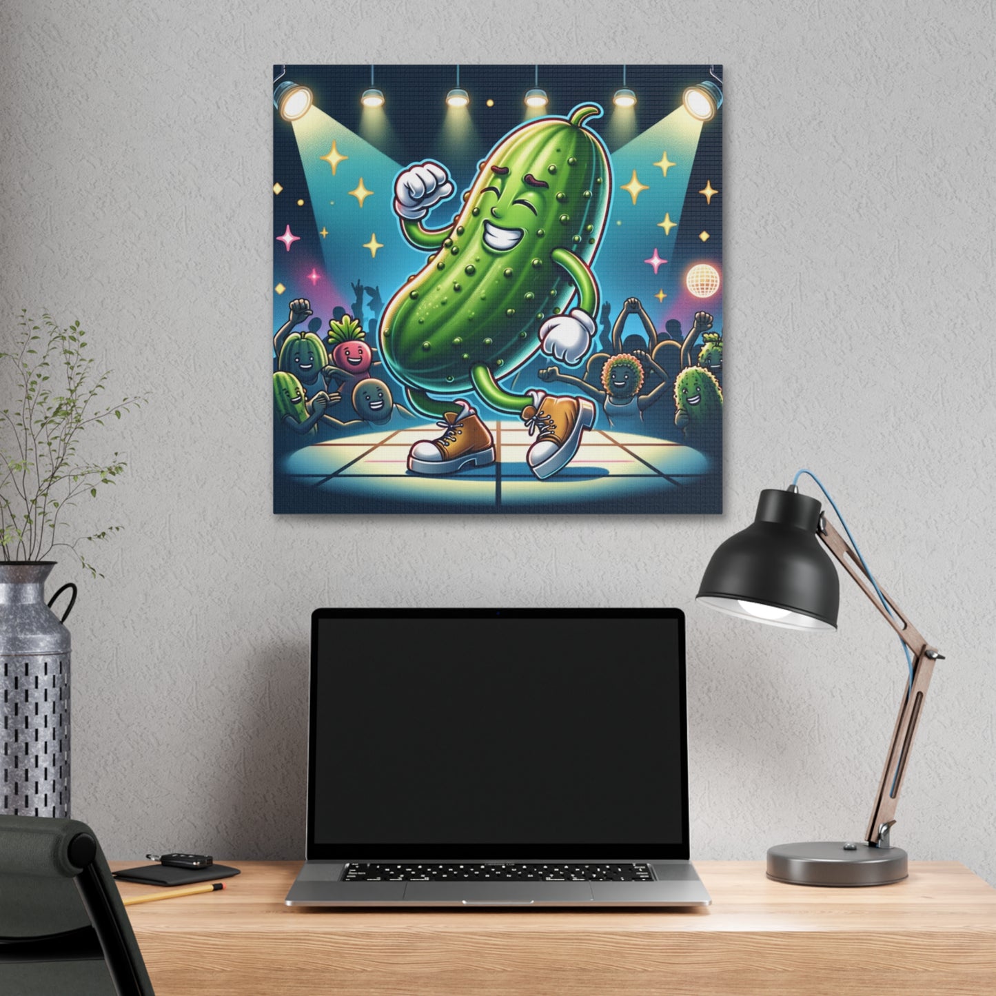 Dancing Cucumber Classic Stretched Canvas