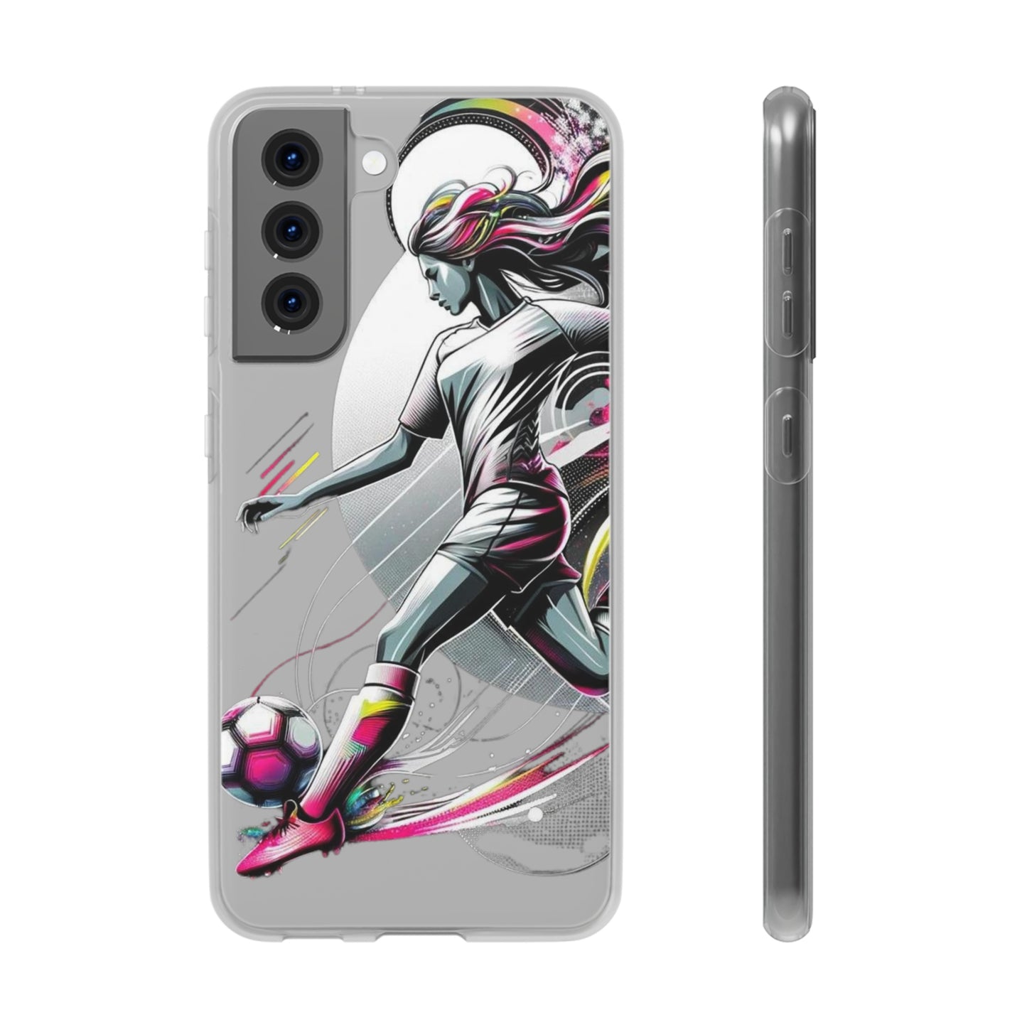 Football Magic Flexi Phone Case Semi-transparent