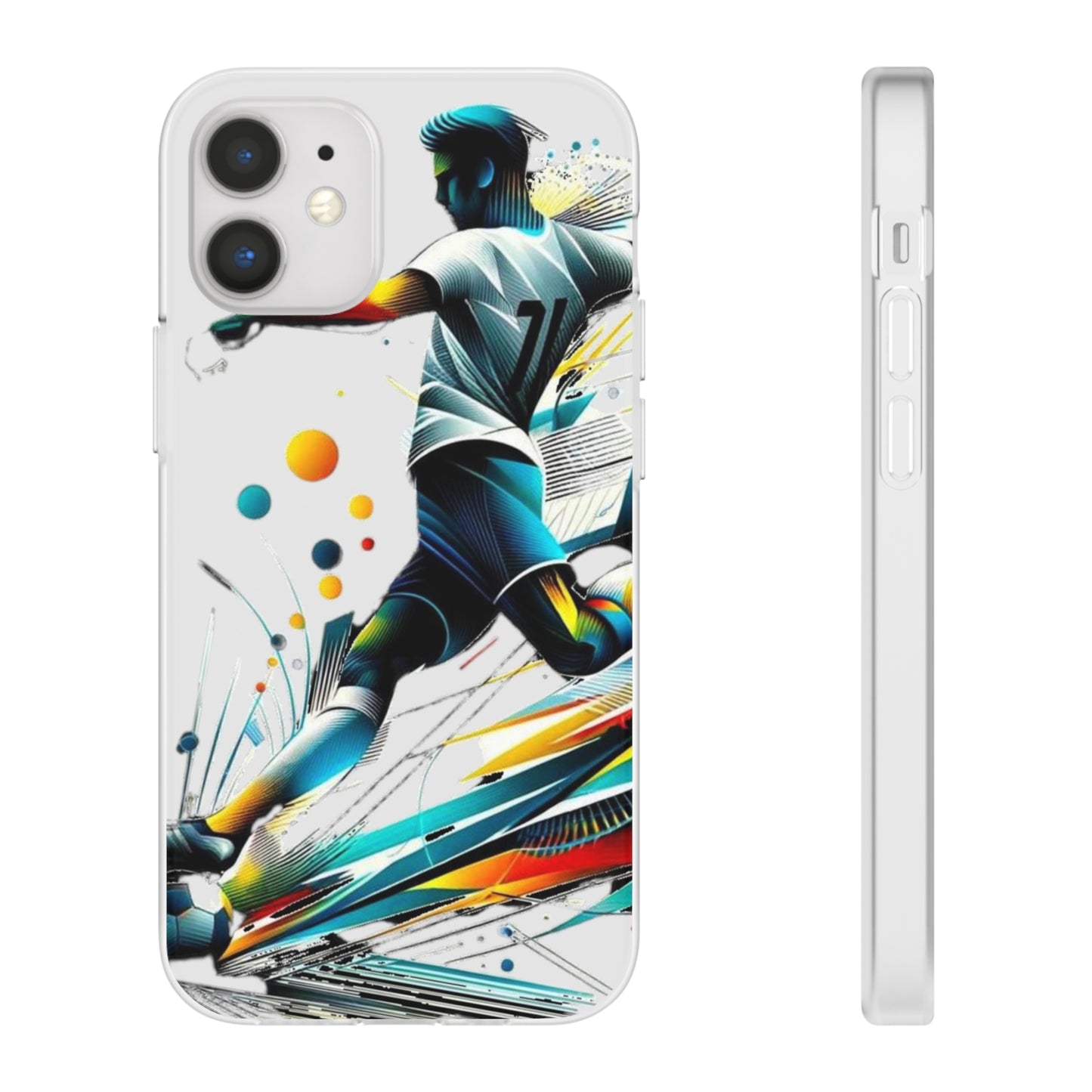 Football Magic Flexi Phone Case Semi-transparent